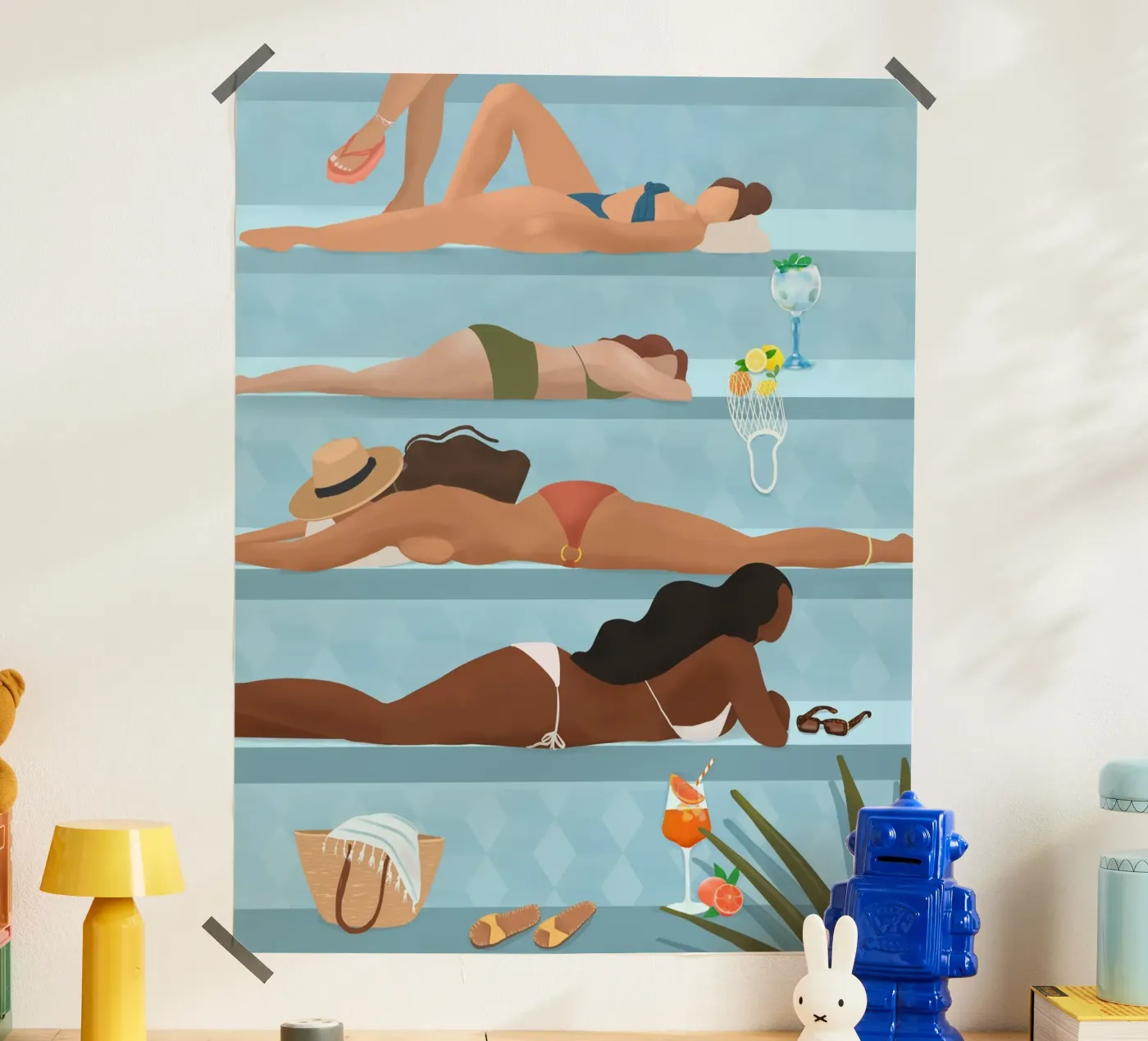Poolside Ladies poster da PetrArts