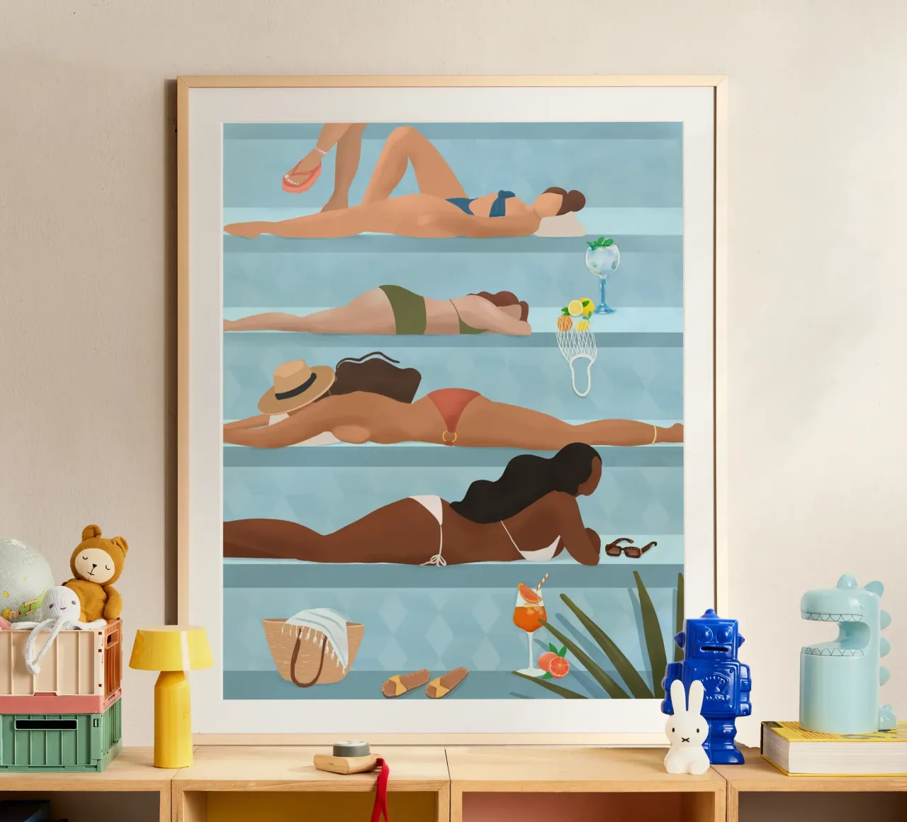 Poolside Ladies poster da PetrArts