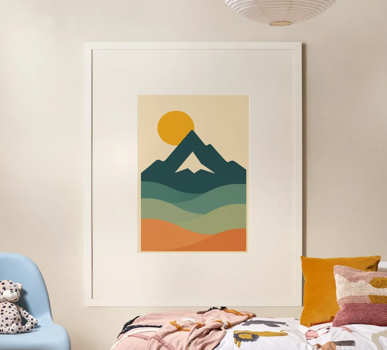 Ember Glow Across Undulating Vistas poster de Mosaic Dialogue