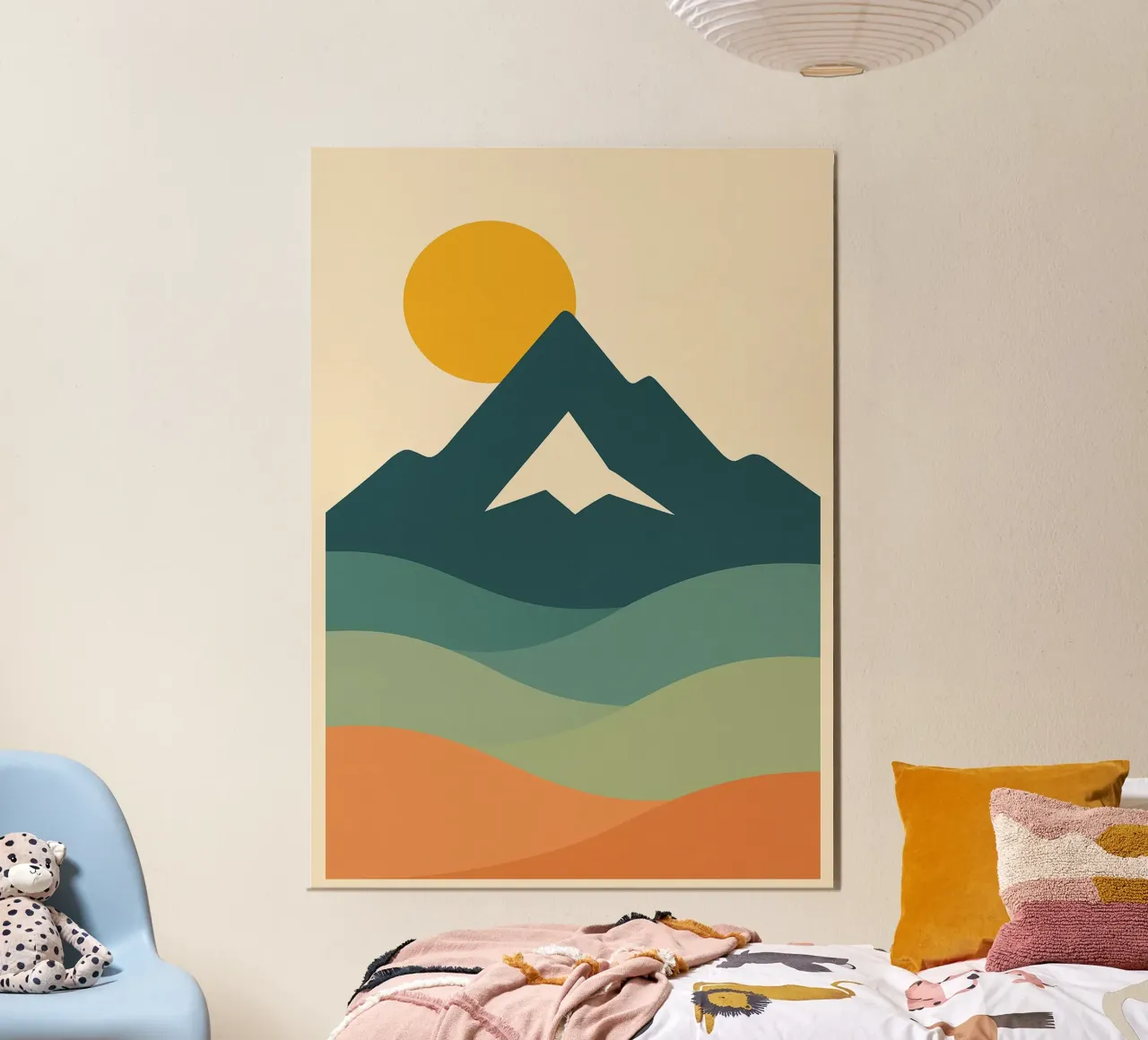 Ember Glow Across Undulating Vistas poster de Mosaic Dialogue