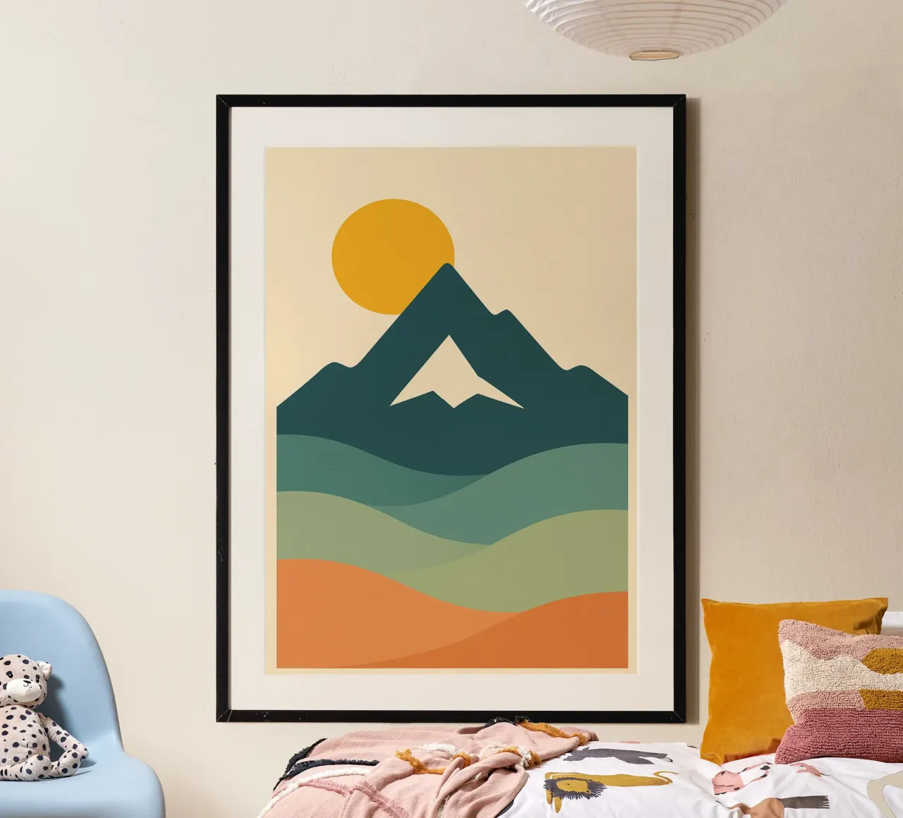 Ember Glow Across Undulating Vistas poster de Mosaic Dialogue