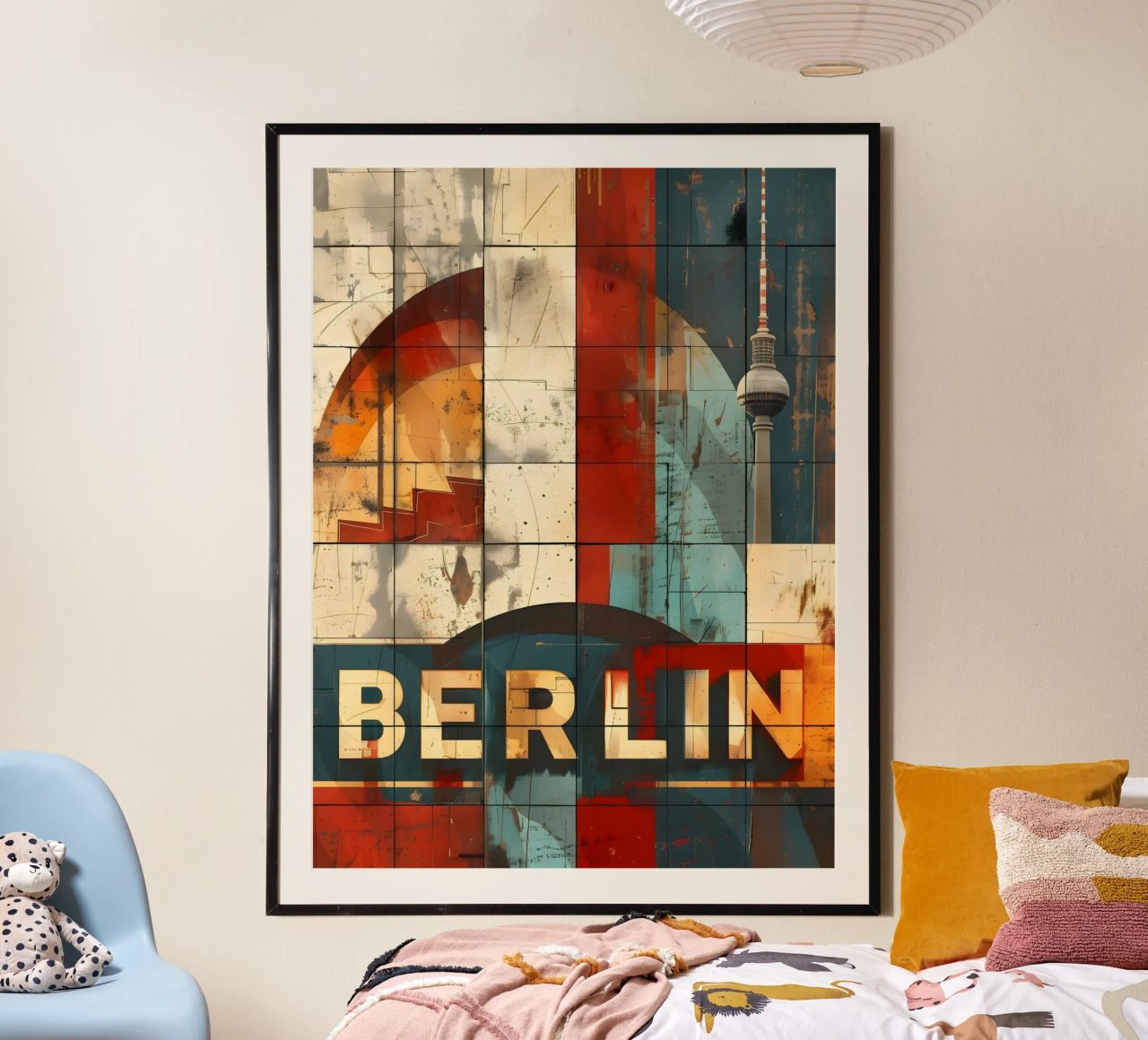 Berlin vintage Kunst poster by Vintage Travel Art