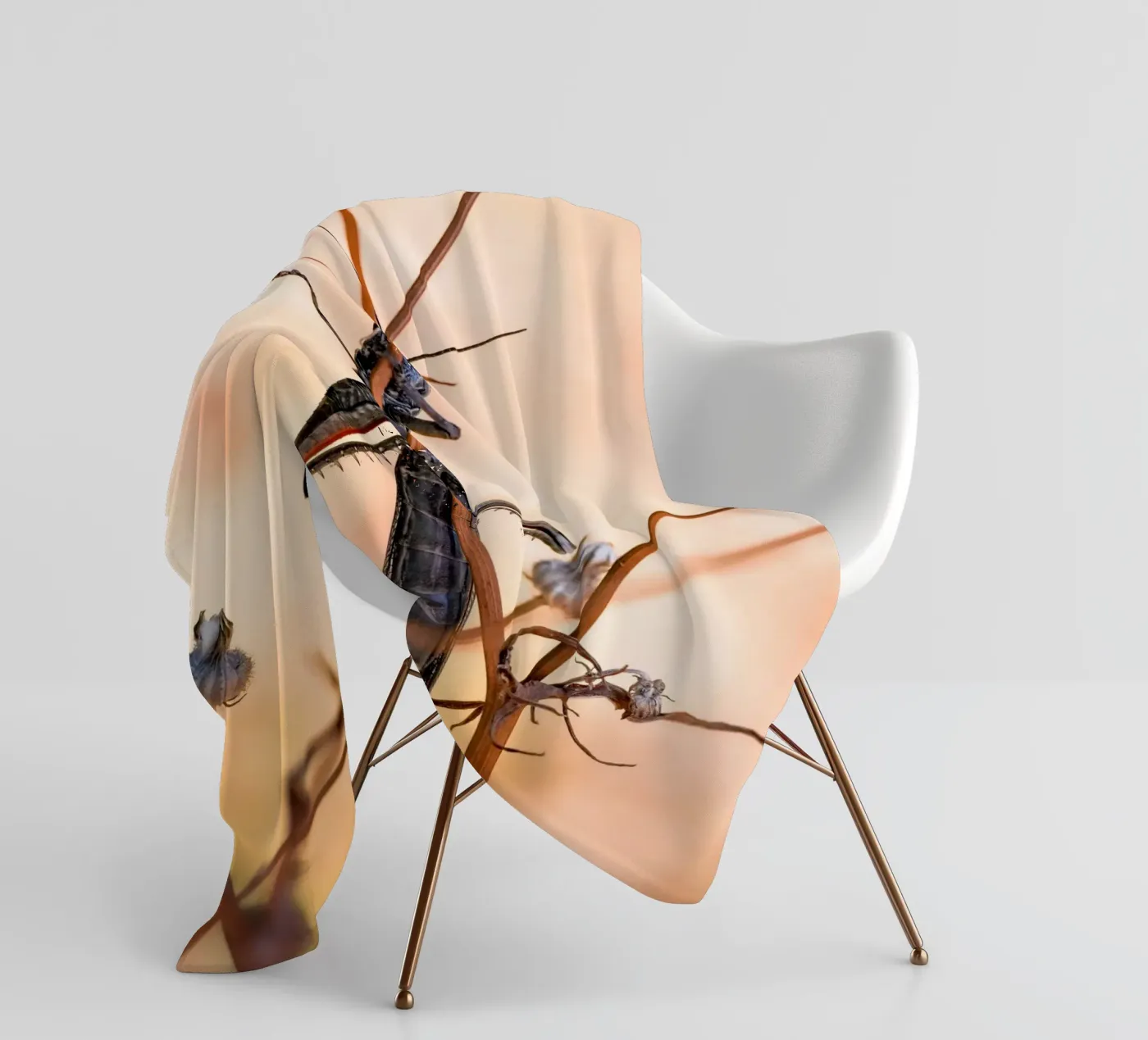 Sprinkhaan fleecedeken van Tom's Wildlife