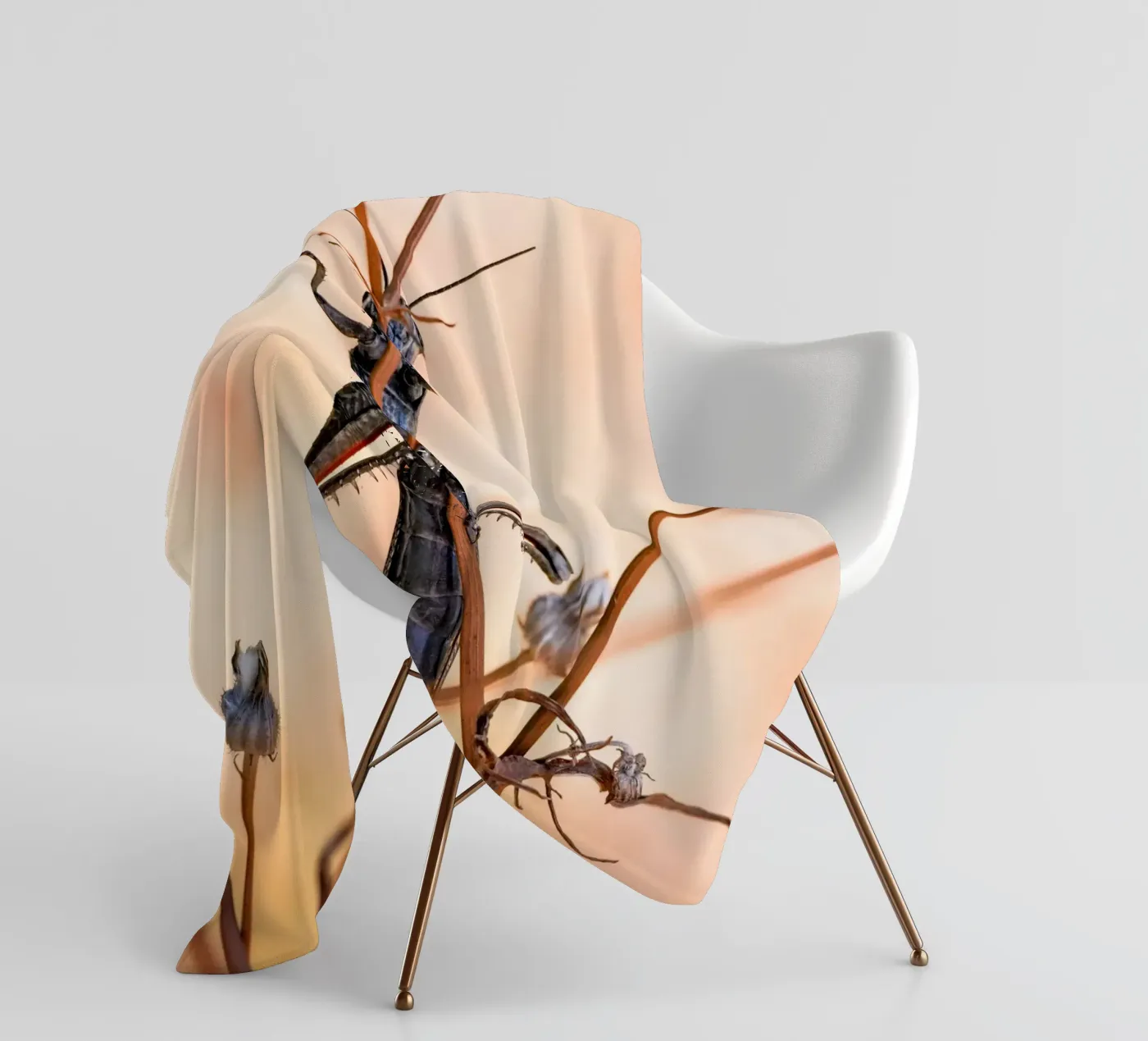 Sprinkhaan fleecedeken van Tom's Wildlife