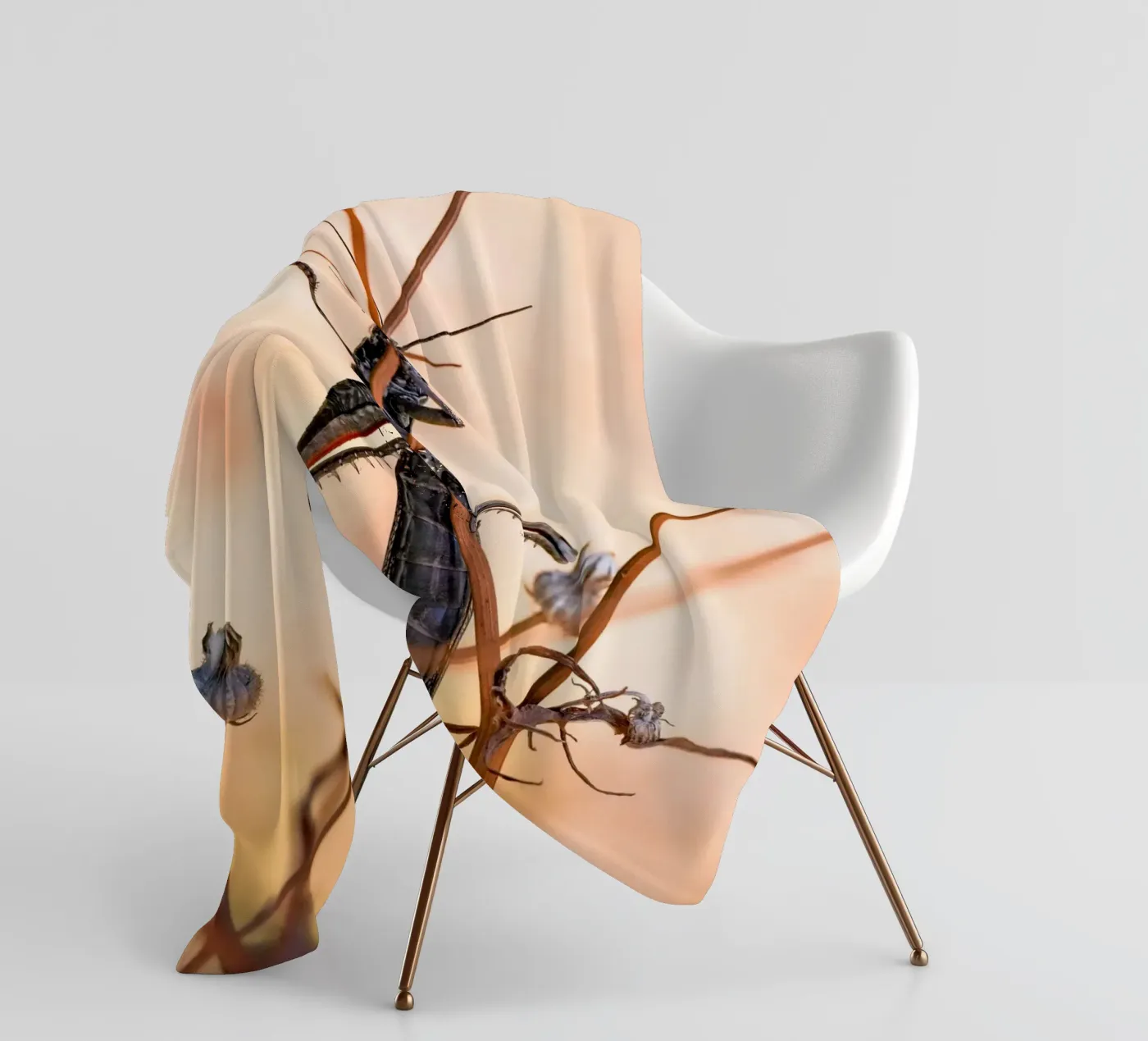 Sprinkhaan fleecedeken van Tom's Wildlife