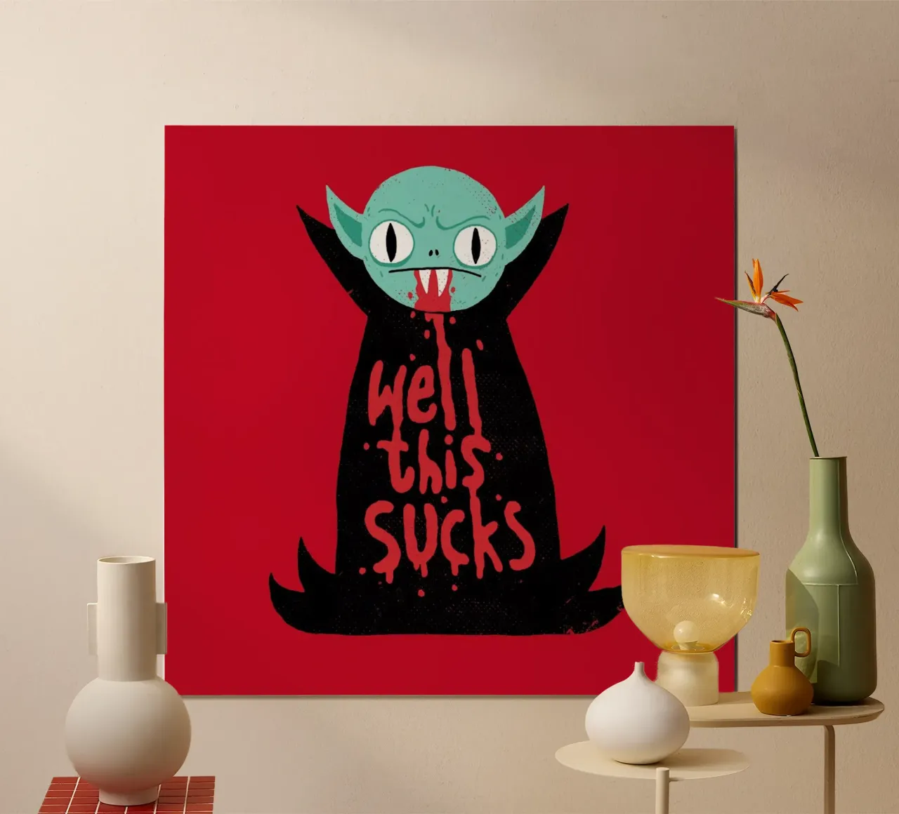Well This Sucks poster con telaio in plastica da DinoMike