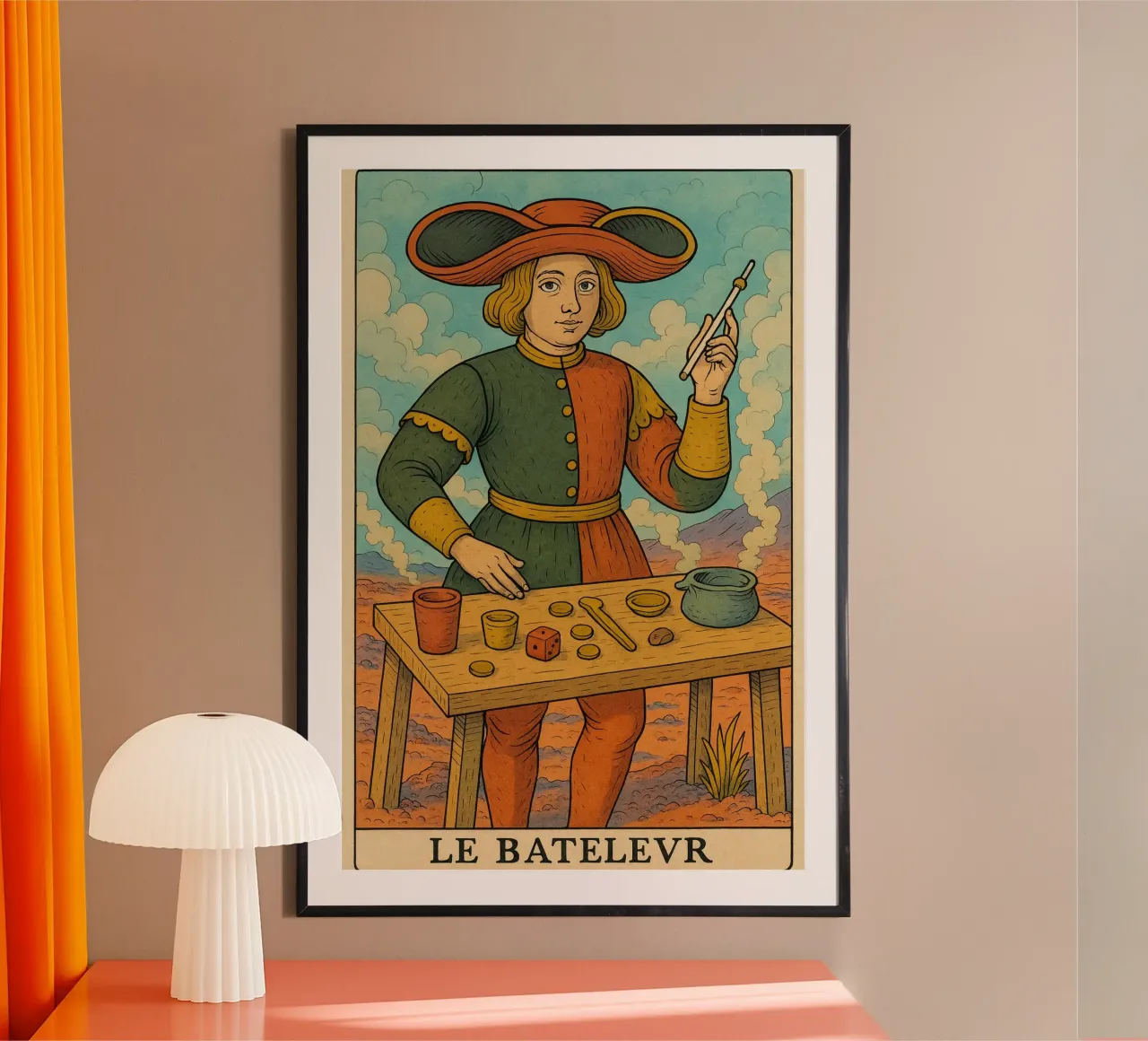 Le Bateleur poster with plastic frame by MysticPixel