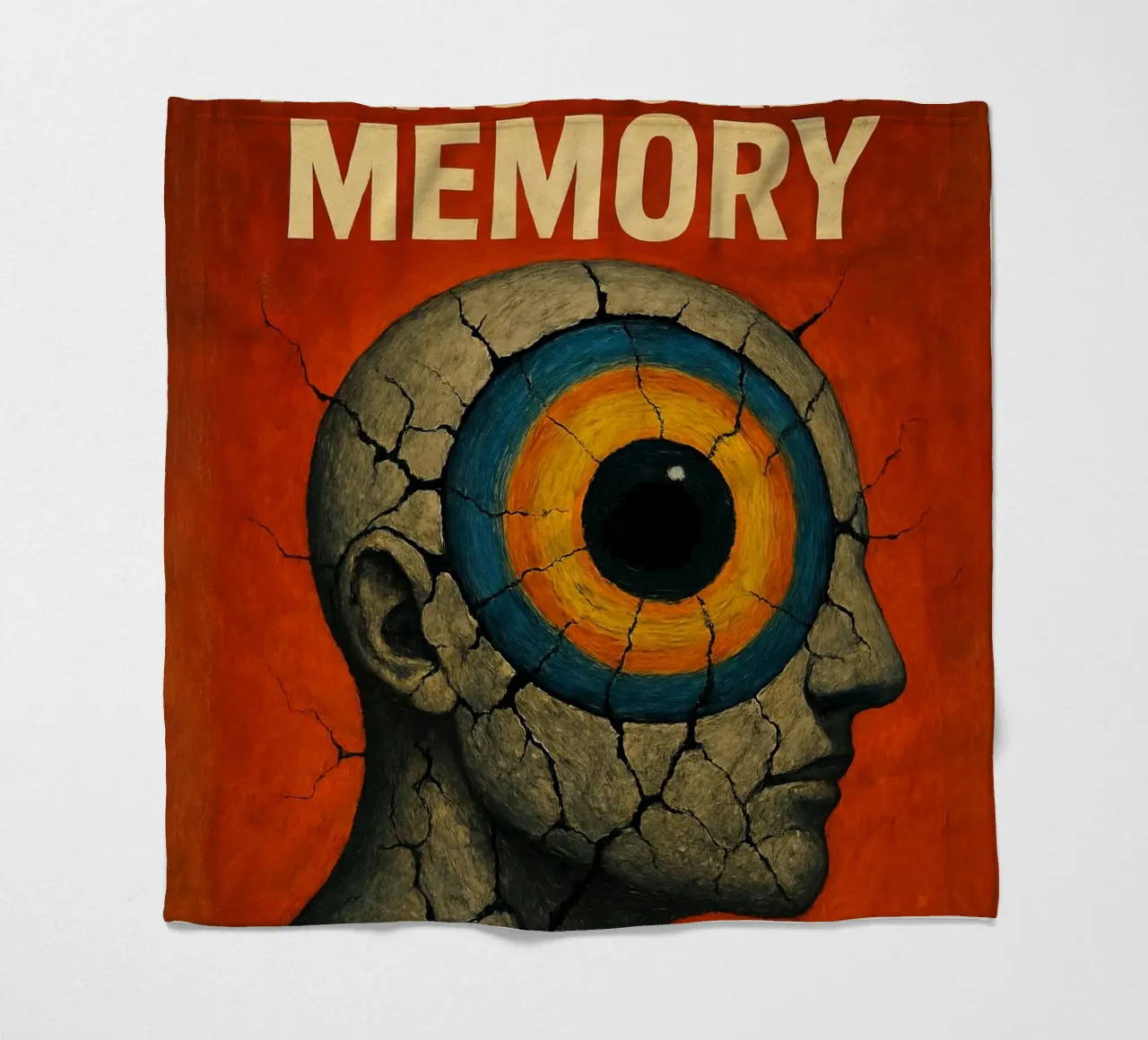 Fractured memory fleece blanket by 🥝 KIWI STORE
