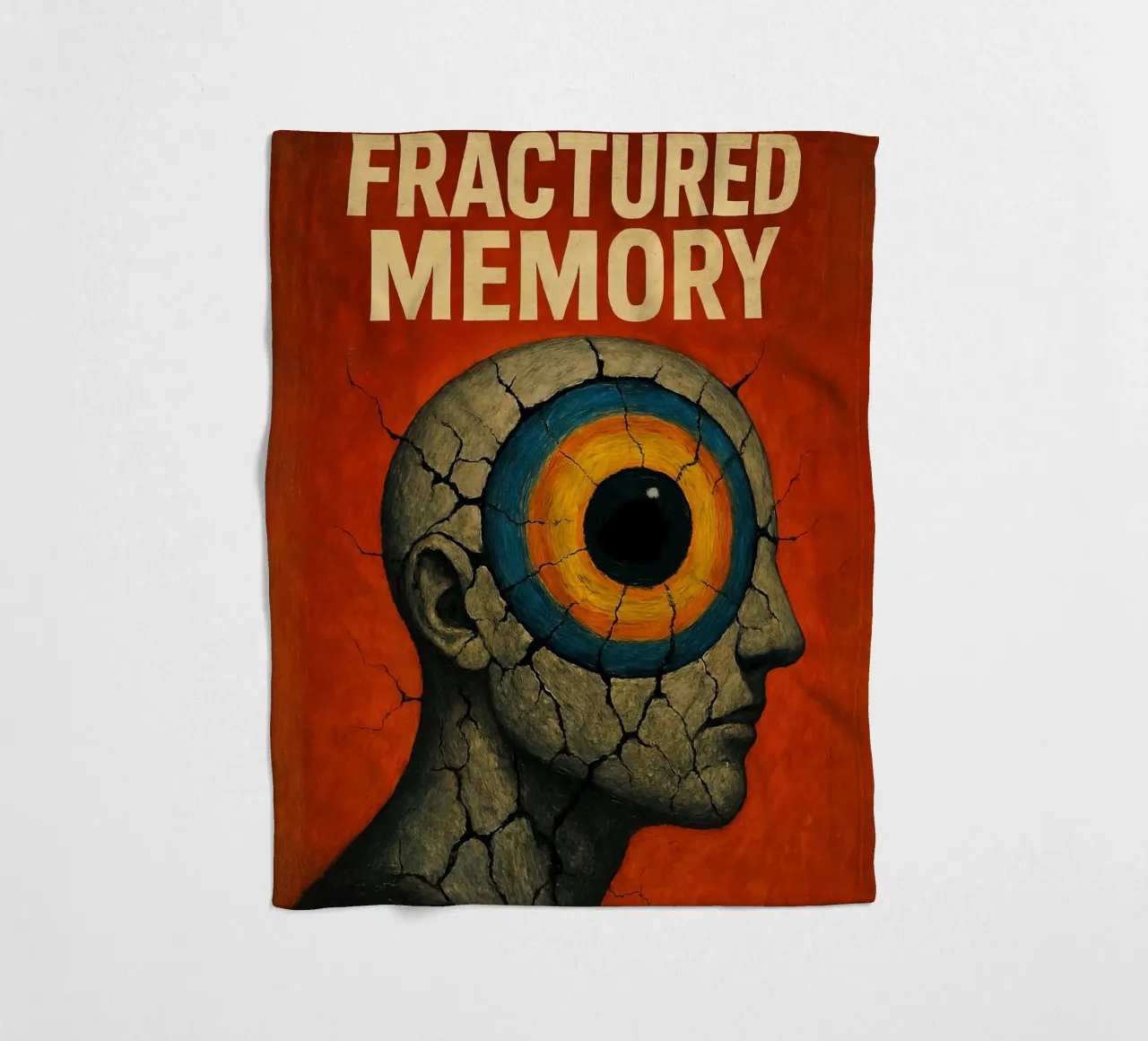 Fractured memory fleece blanket by 🥝 KIWI STORE
