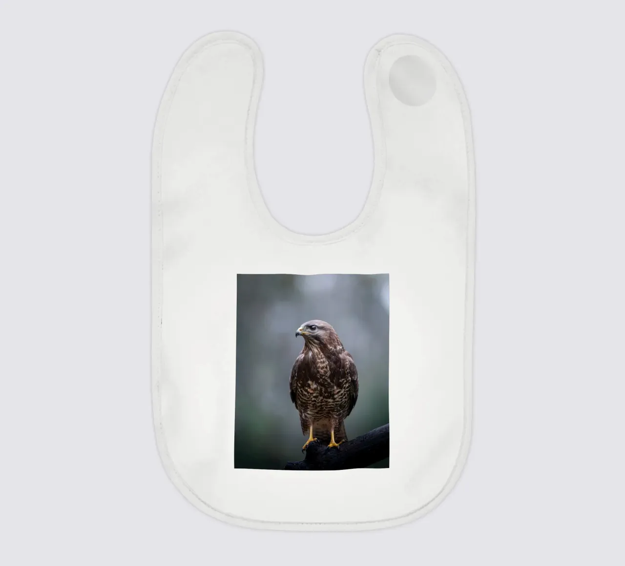 Buzzard baby bib by Tom's Wildlife
