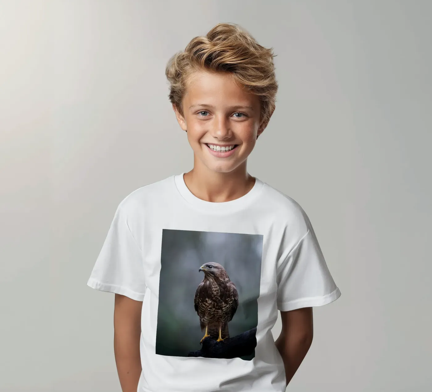 Buizerd kinder t-shirt van Tom's Wildlife