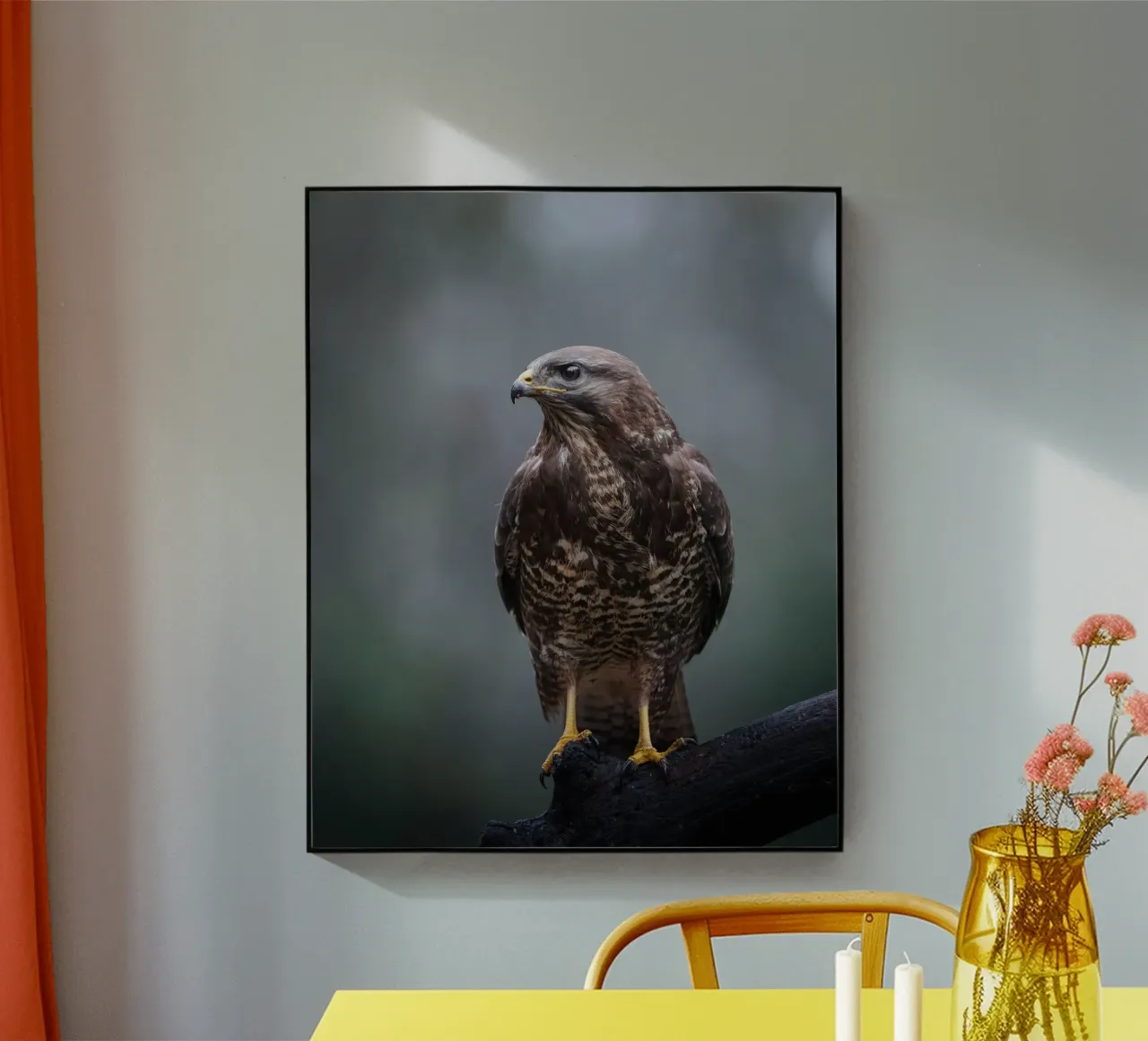 Buizerd acryl van Tom's Wildlife