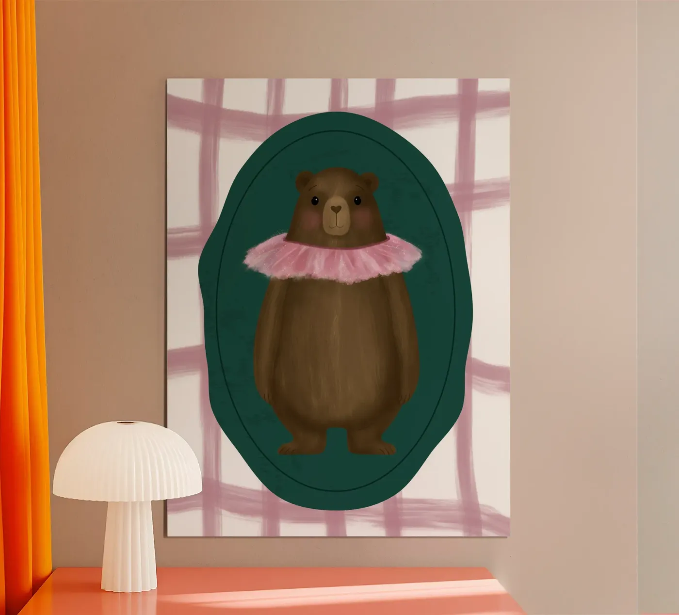 Enchanted forest bear poster by julia-silvestrow