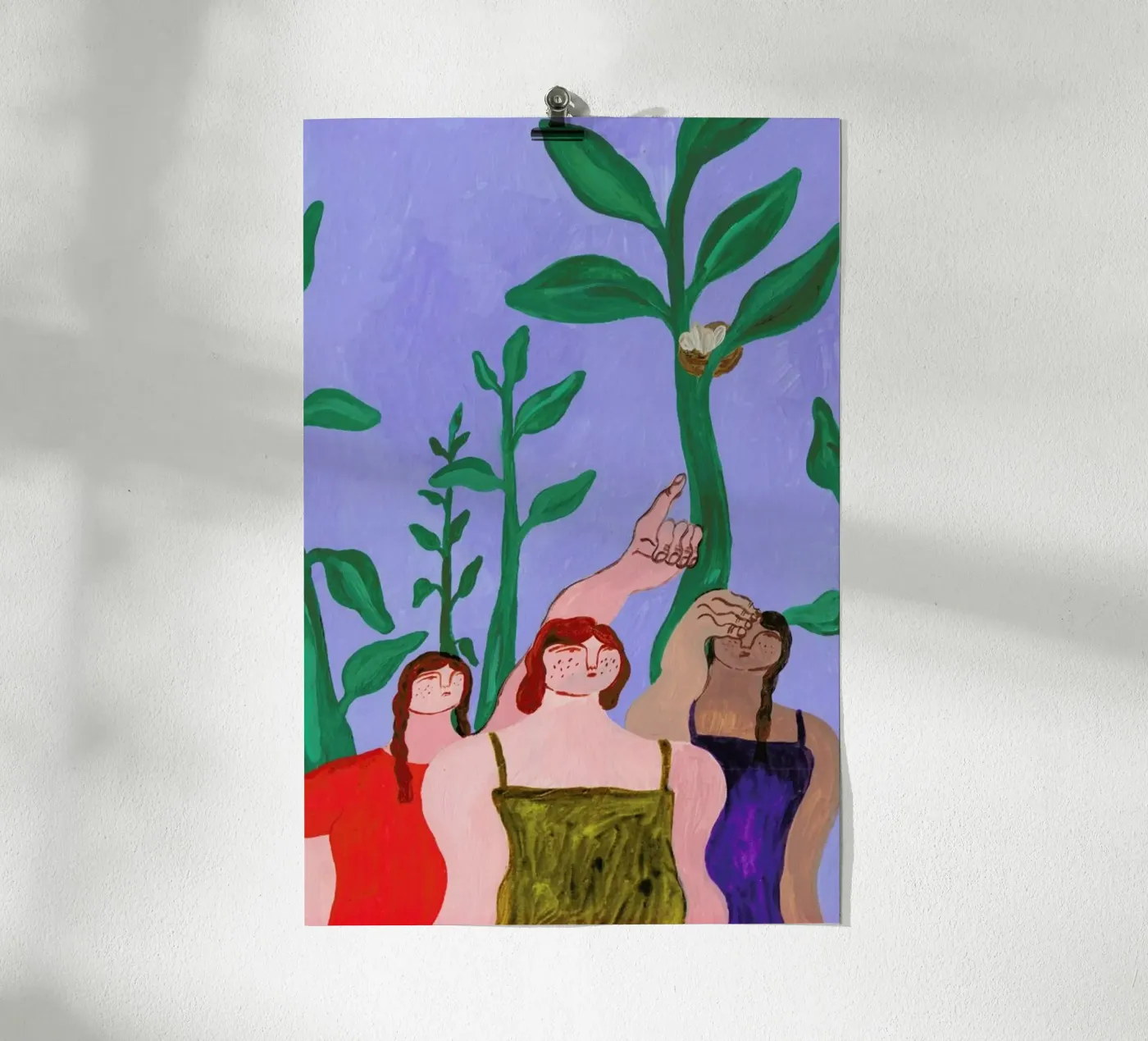 Searching poster by Nudes and Croissants