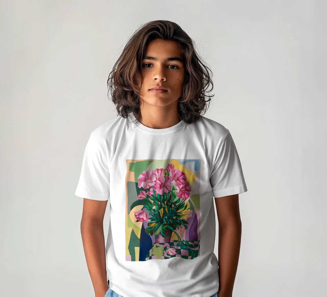 Radiant Blooming Beauty kids t-shirt by Ebony Carpenter