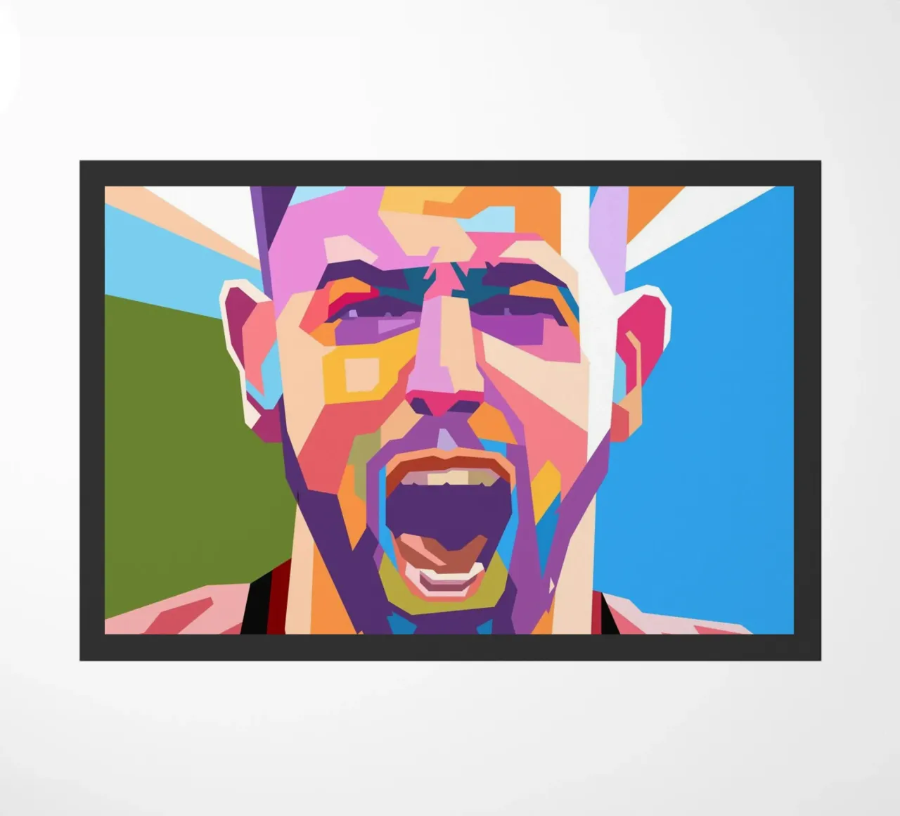 Bruno Fernandez ritratto pop art zerbino da Hantamrata