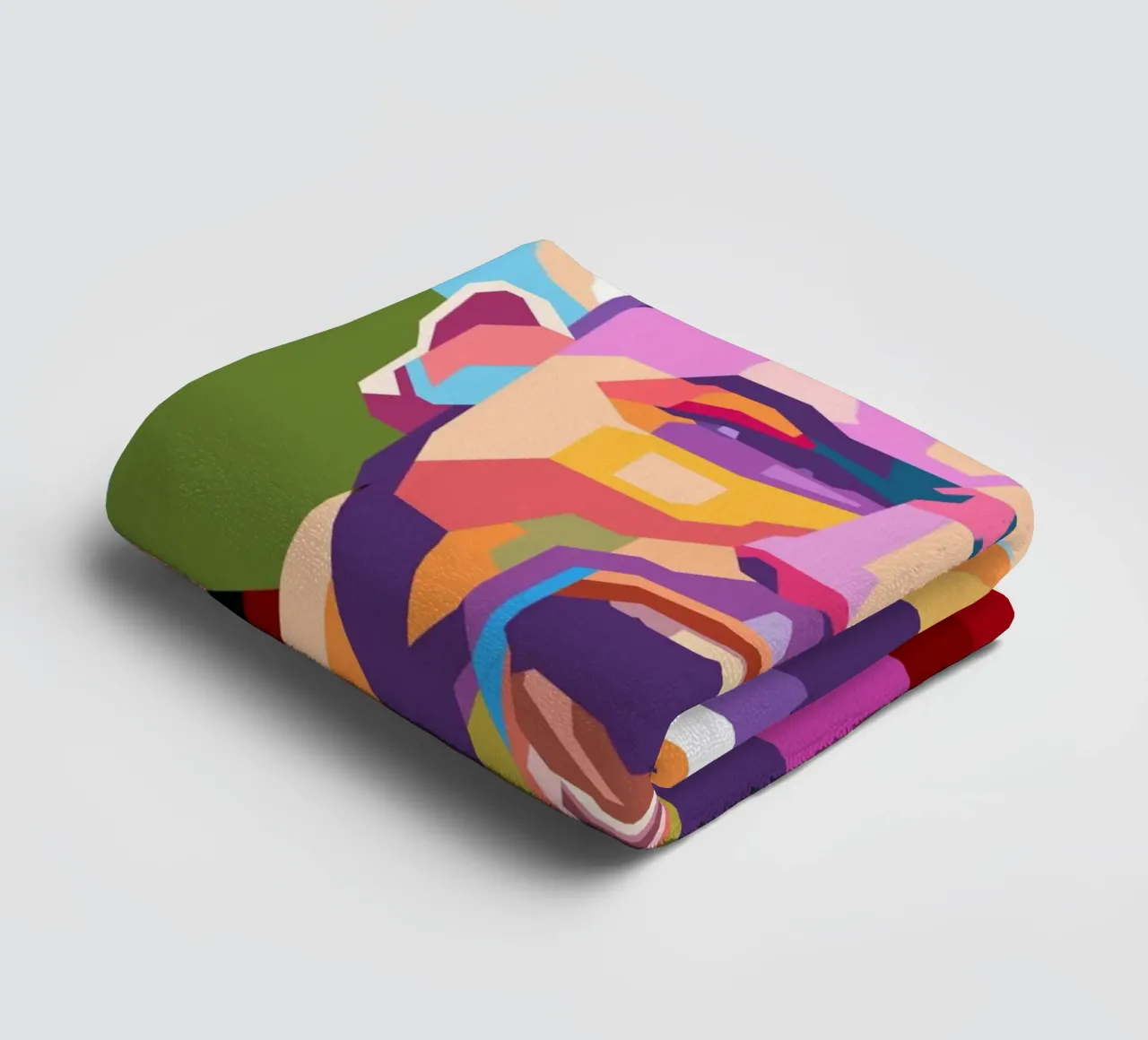 Bruno Fernandez Pop Art Porträt Handtuch von Hantamrata