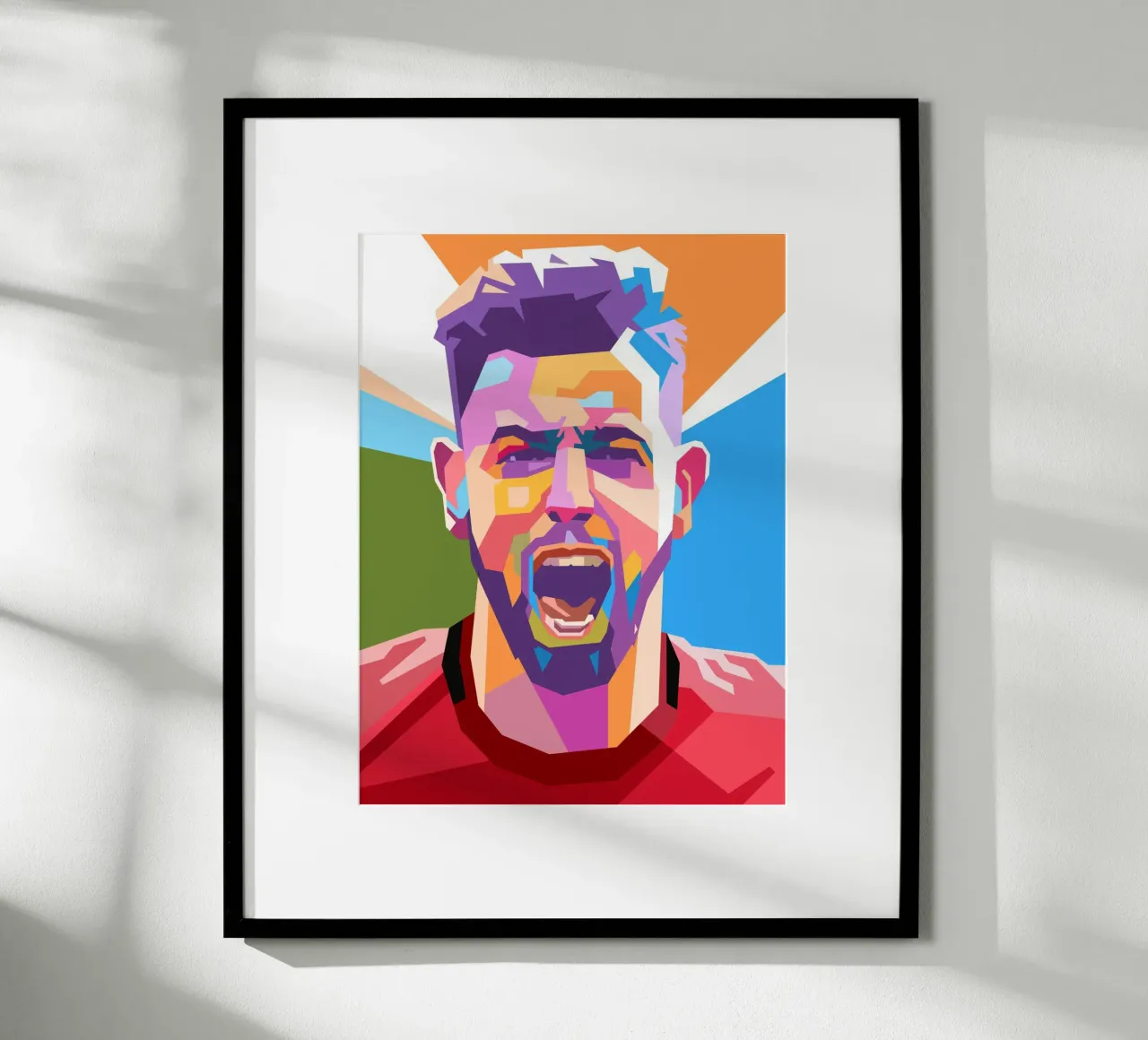 Retrato pop art de Bruno Fernández hahnemühle de Hantamrata