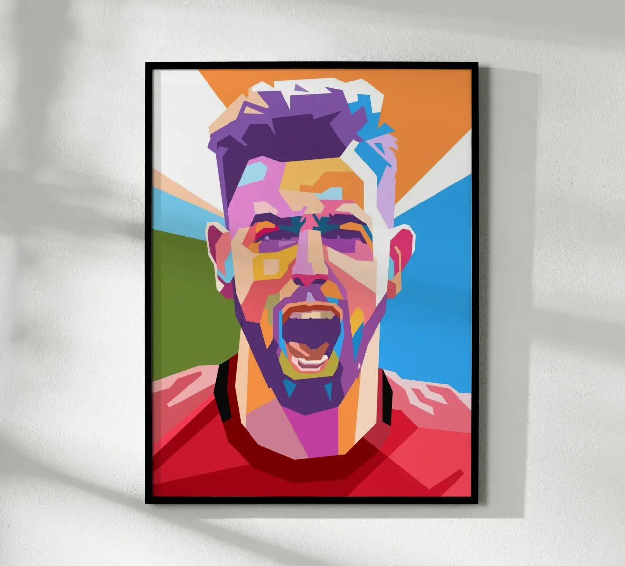 Retrato pop art de Bruno Fernández hahnemühle de Hantamrata