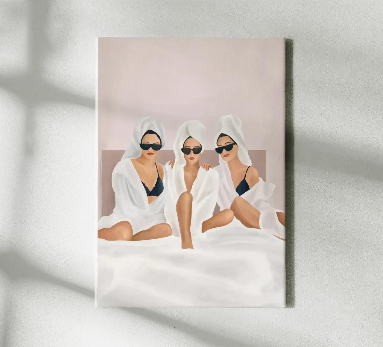 Morning with a friend II canvas met Baklijst van Flow Line