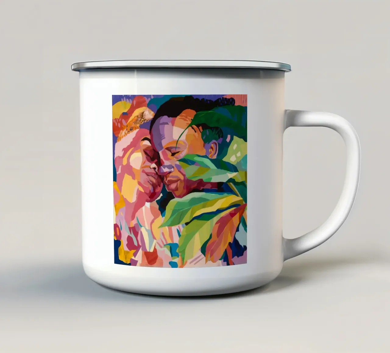 Paesaggio da sogno tropicale tazza in smalto da Ebony Carpenter