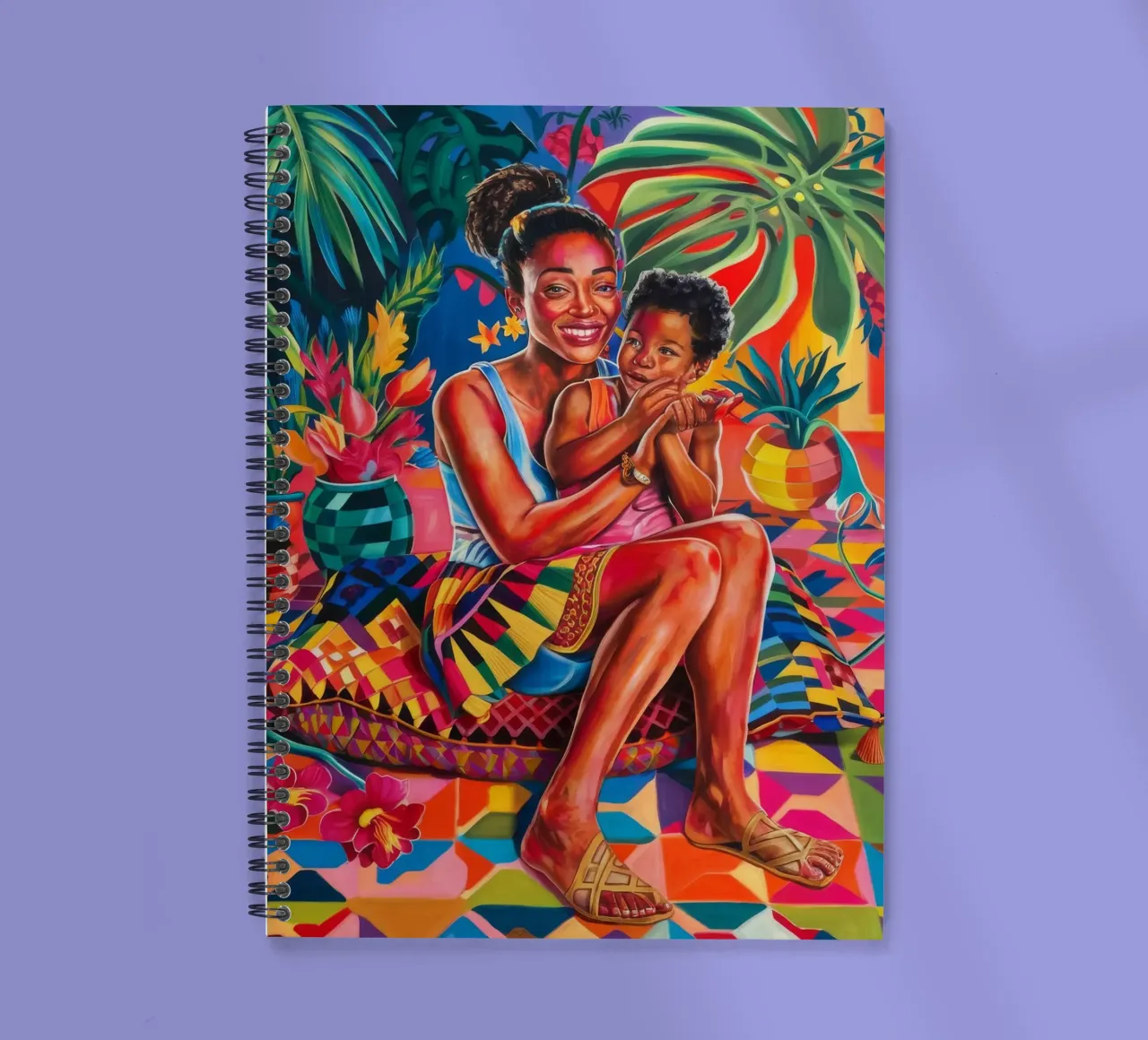 Serene Tropical Retreat spiral notebook by Ebony Carpenter