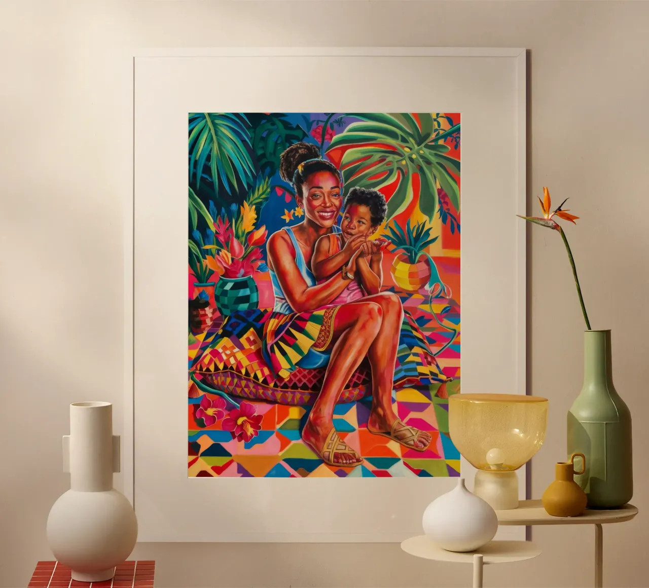 Sereno rifugio tropicale carta hahnemühle da Ebony Carpenter