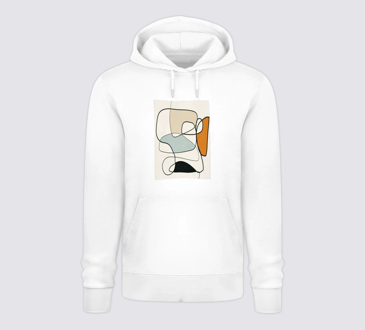 Abstract Line 8 felpa con cappuccio da cityart