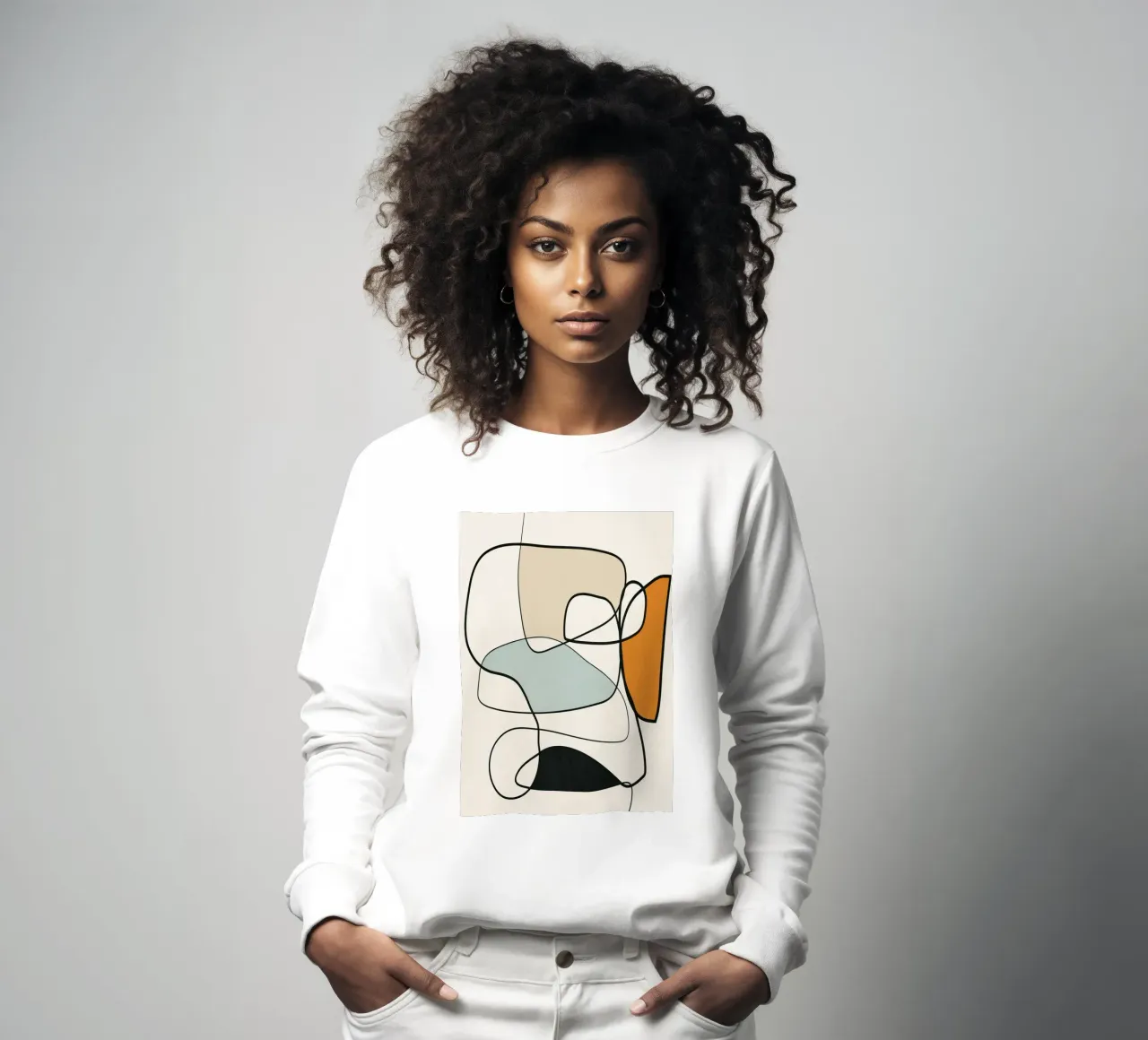 Abstract Line 8 Sweatshirt von cityart