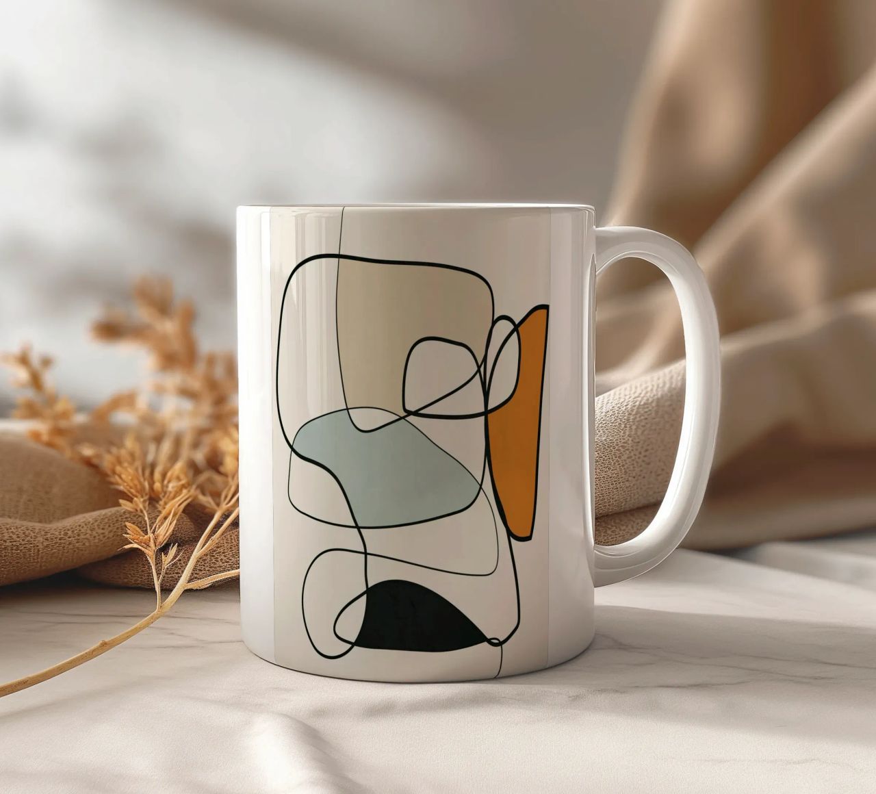 Abstract Line 8 tazza in ceramica da cityart