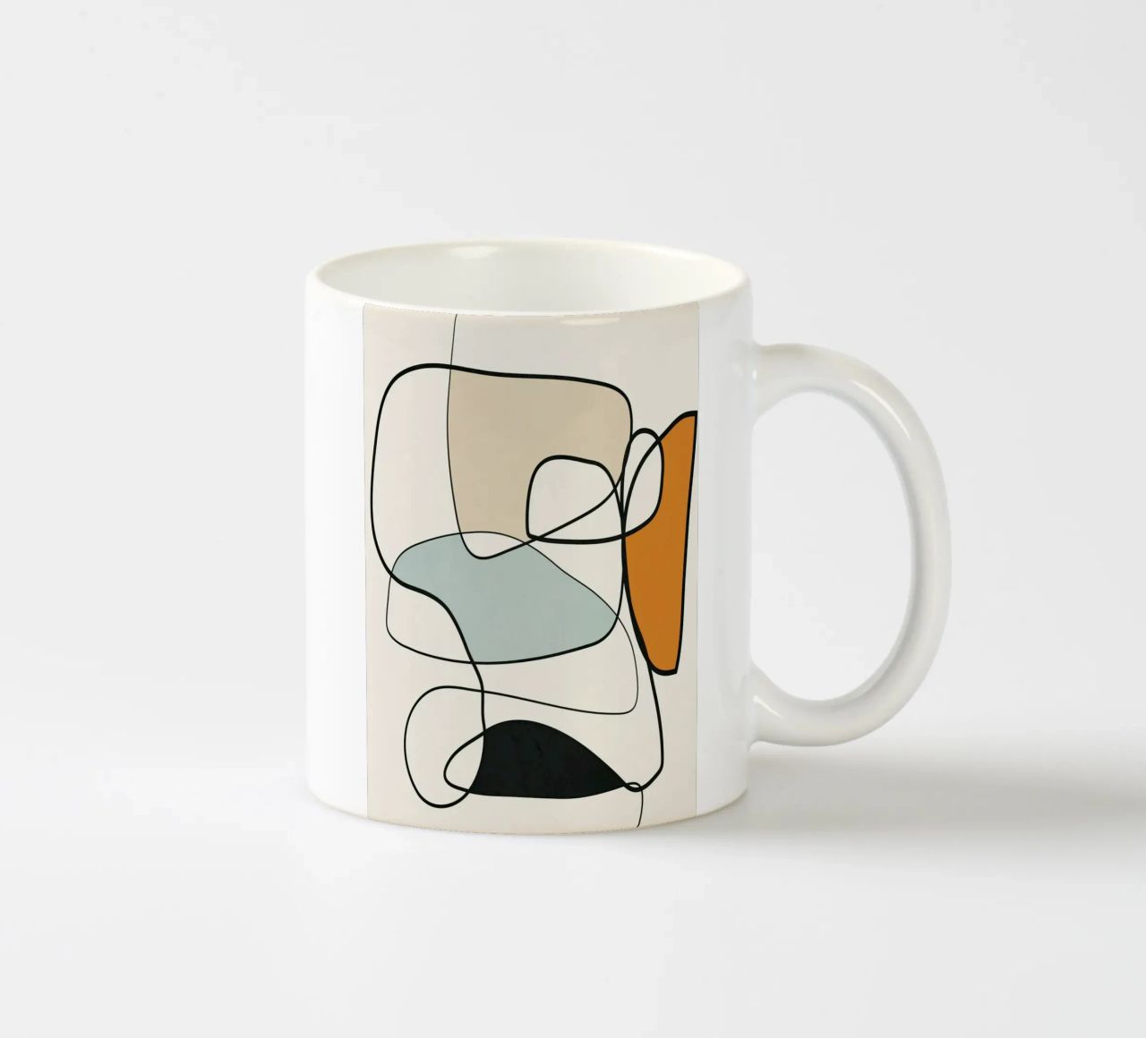Abstract Line 8 tazza in ceramica da cityart