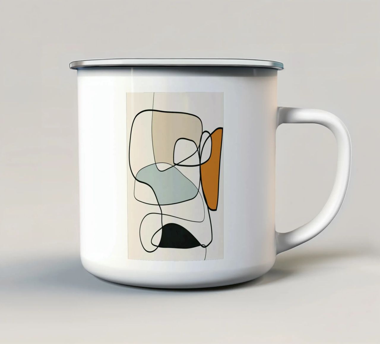 Abstract Line 8 tazza in smalto da cityart