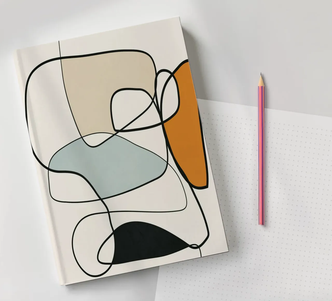 Abstract Line 8 notebook by cityart