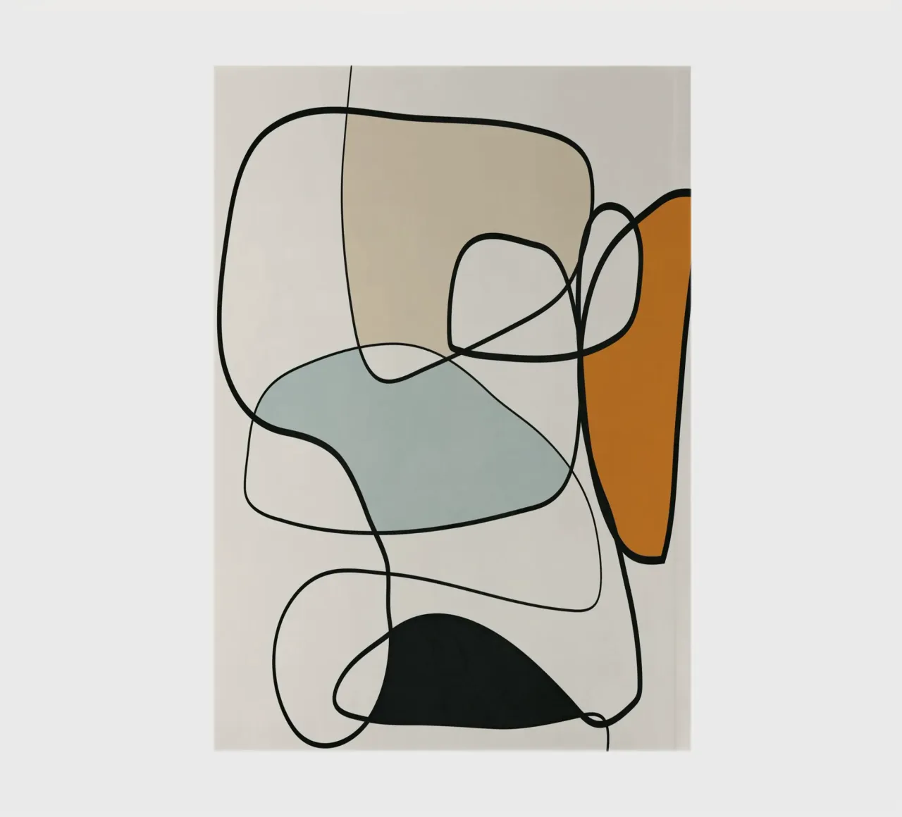 Abstract Line 8 notebook by cityart
