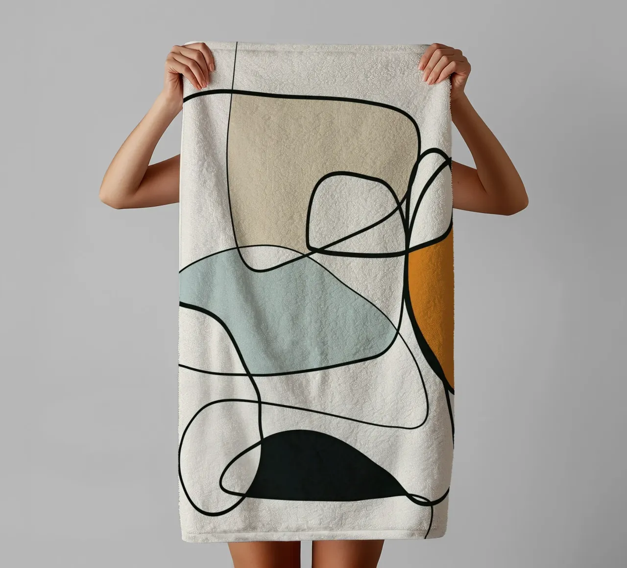 Abstract Line 8 asciugamano da bagno da cityart