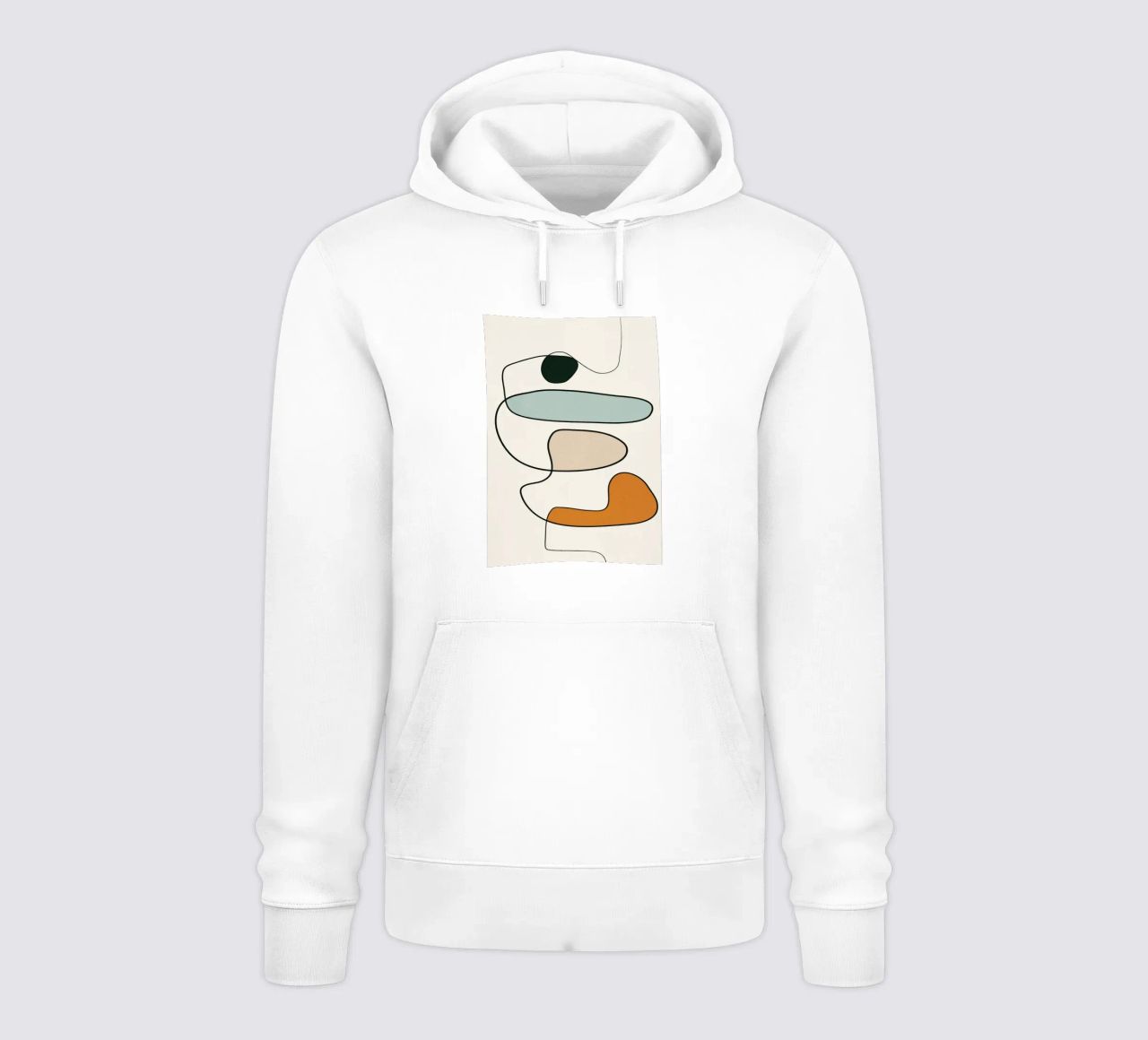 Abstract Line 10 felpa con cappuccio da cityart