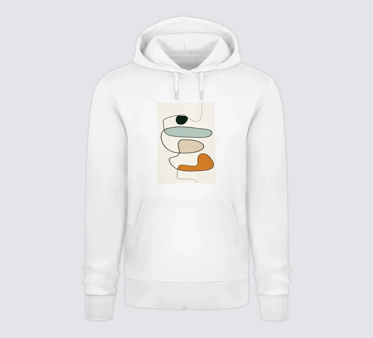 Abstract Line 10 felpa con cappuccio da cityart