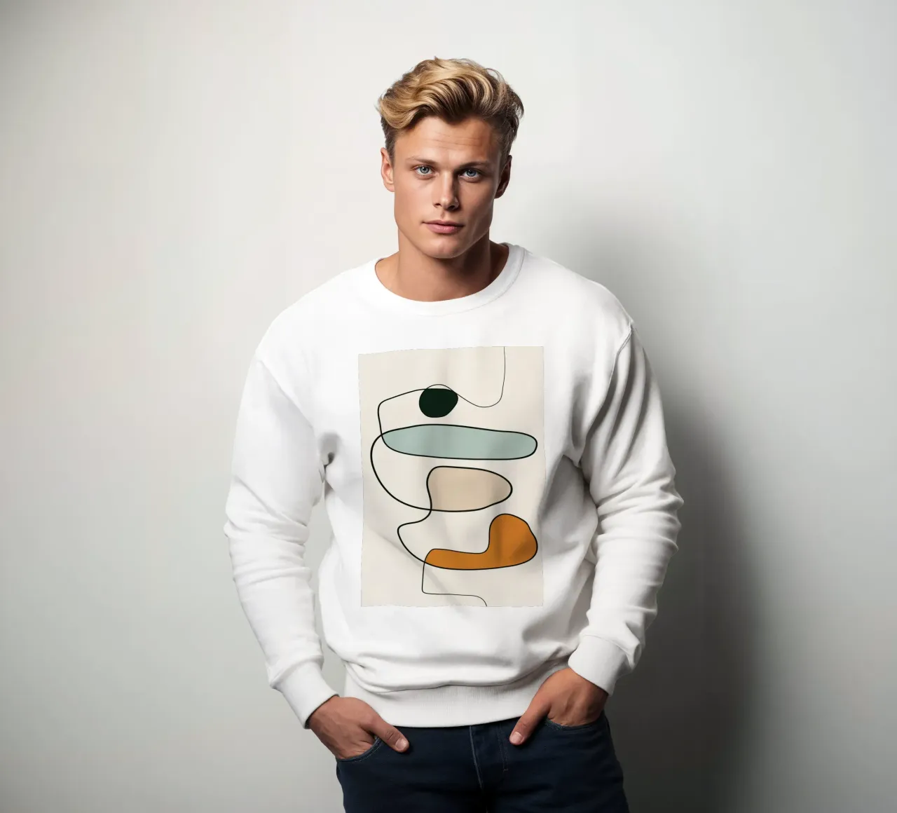 Abstract Line 10 Sweatshirt von cityart