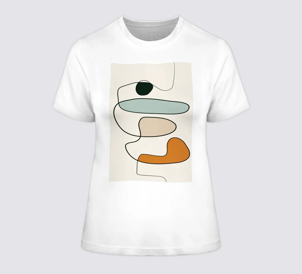 Abstract Line 10 women's fitted t-shirt by cityart