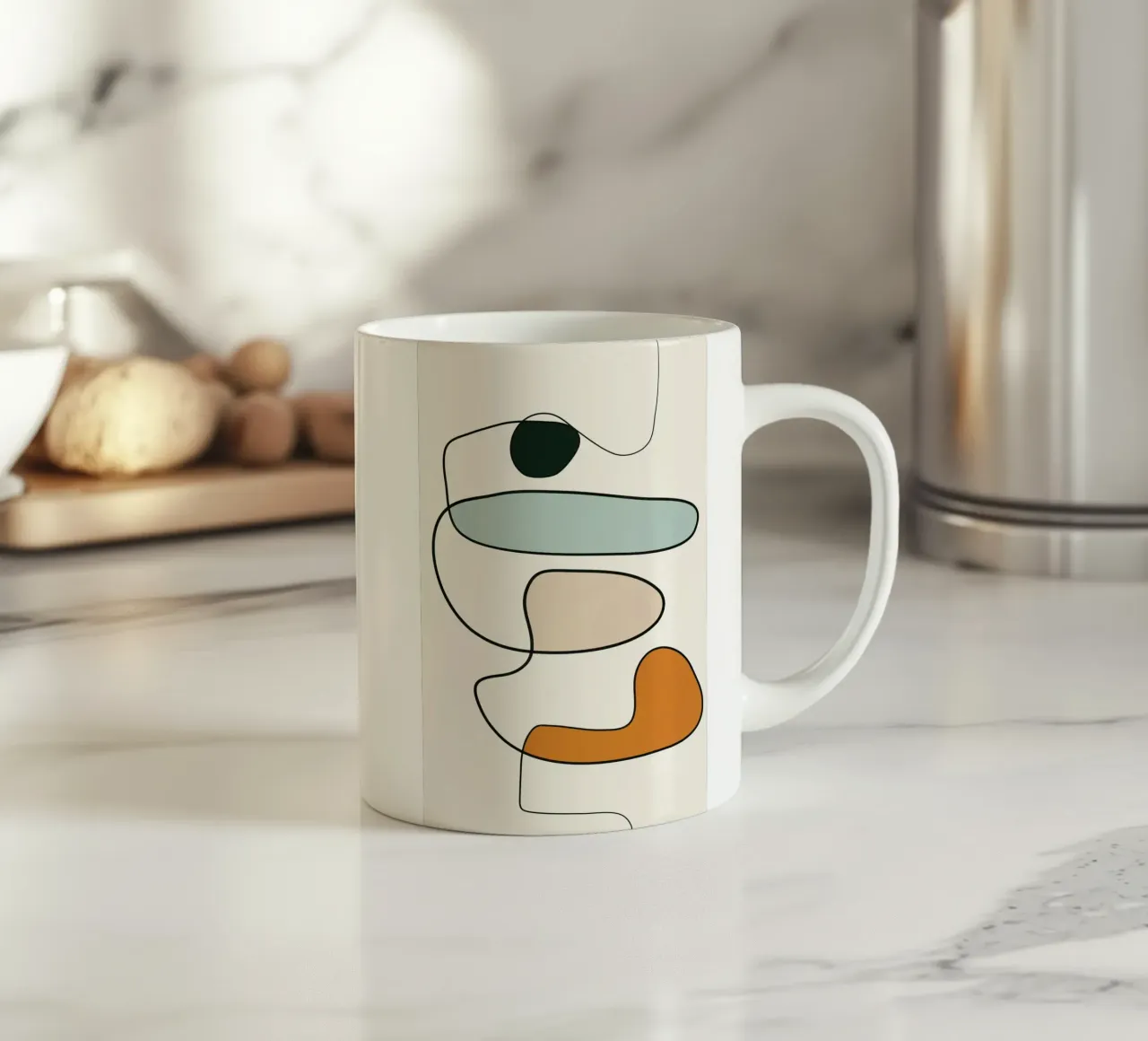 Abstract Line 10 ceramic mug by cityart