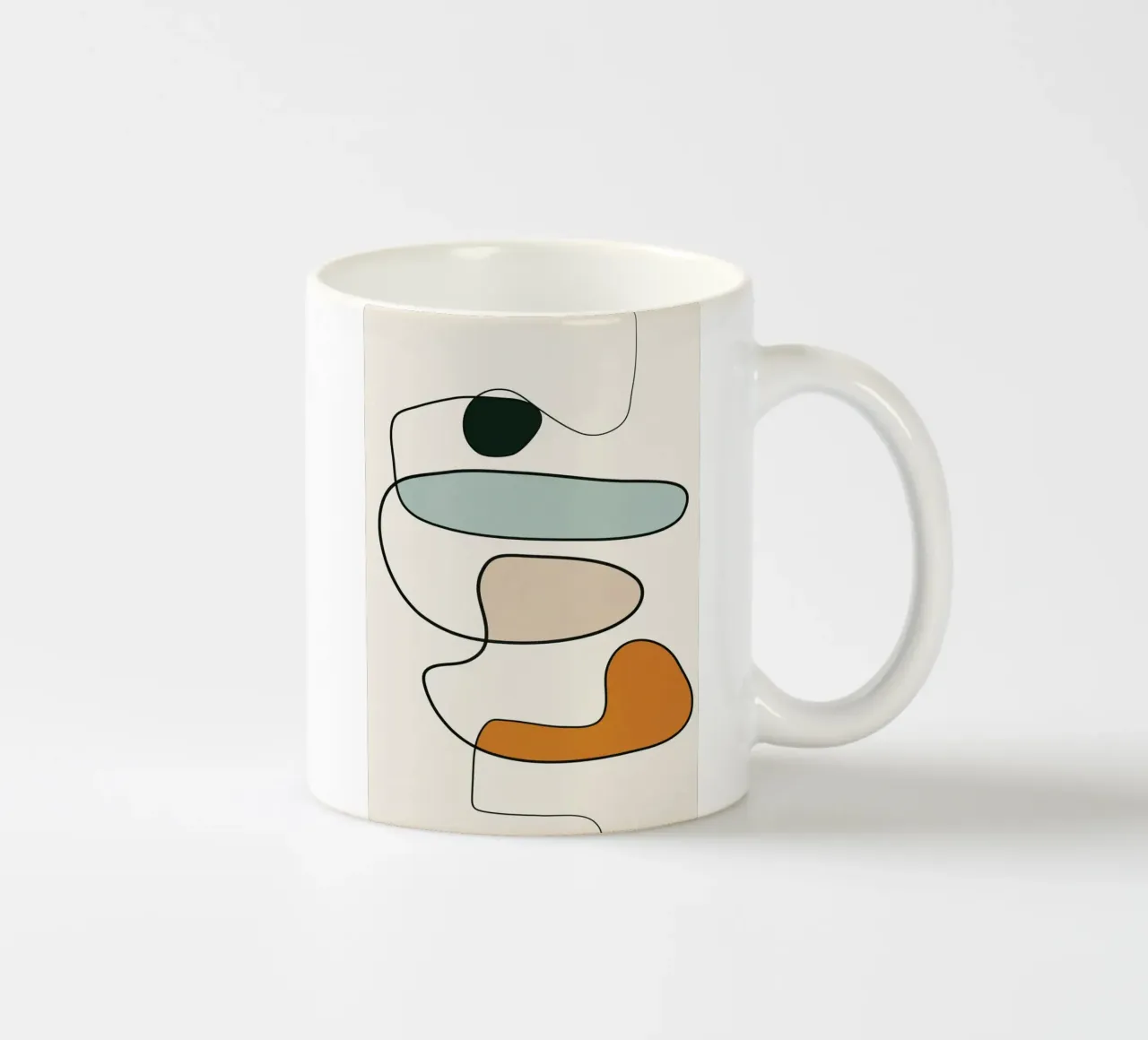 Abstract Line 10 ceramic mug by cityart