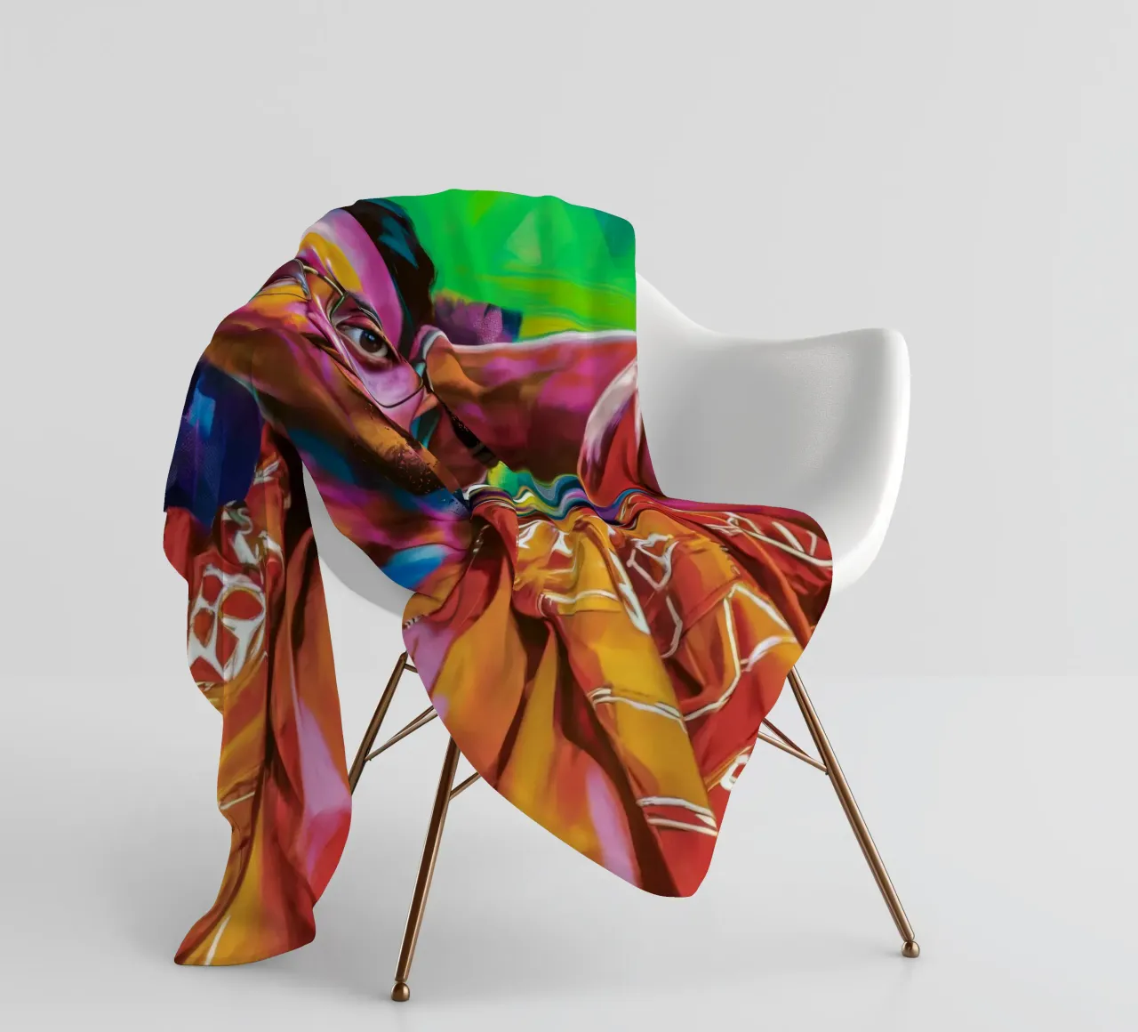 Relax colorato coperta in pile da Ebony Carpenter