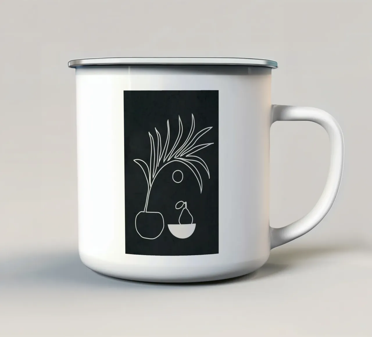 Abstract Line Movement 3 tazza in smalto da Nadjaa