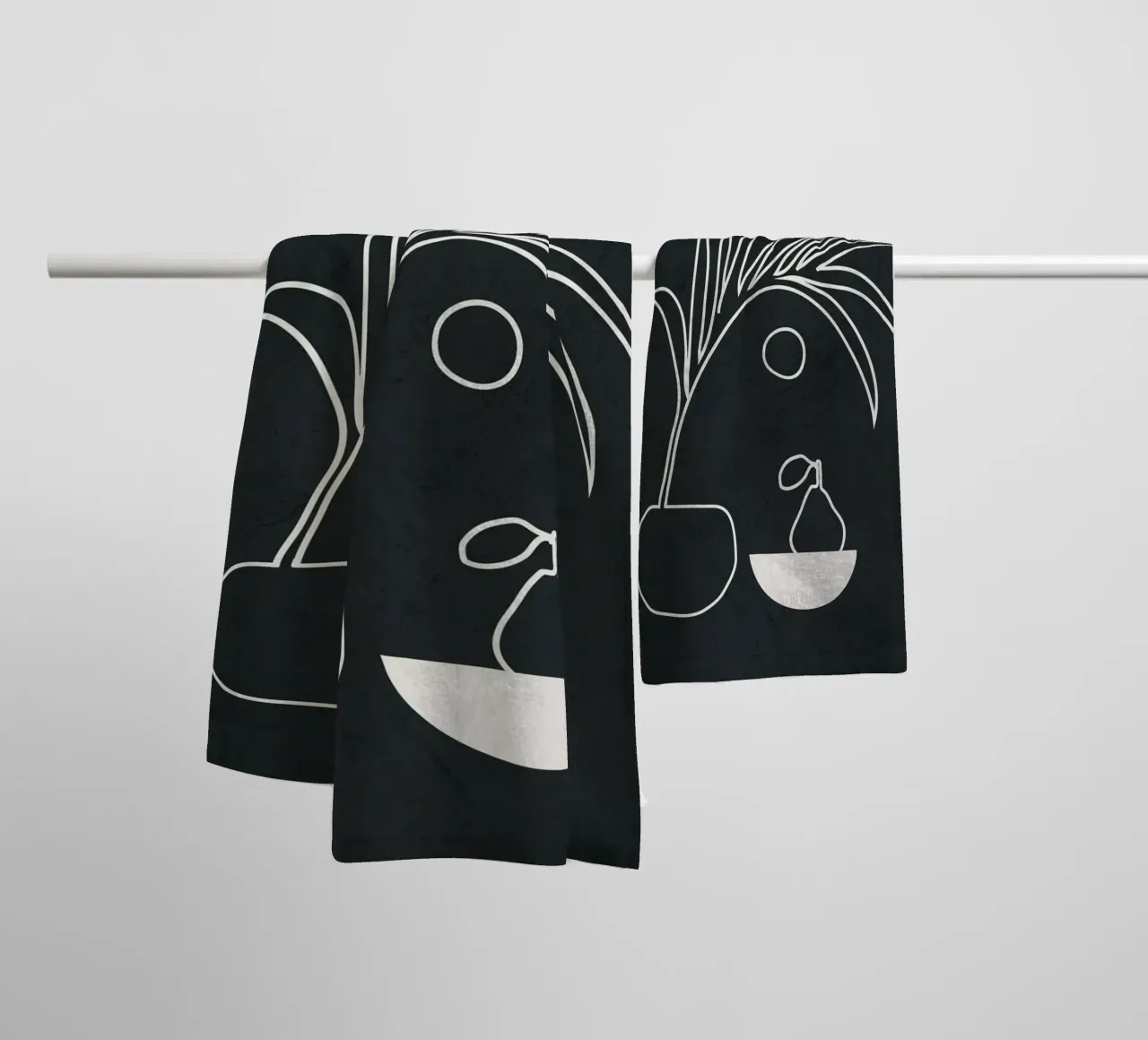 Abstract Line Movement 3 asciugamano da bagno da Nadjaa