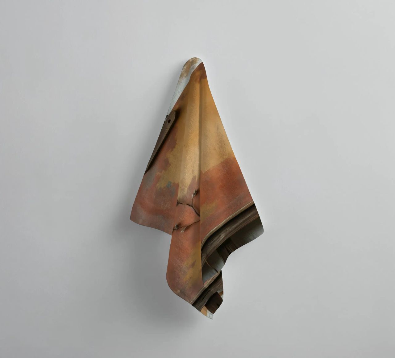 Abstract tree paintings displayed on easels in an art studio towel by DesignDoodle
