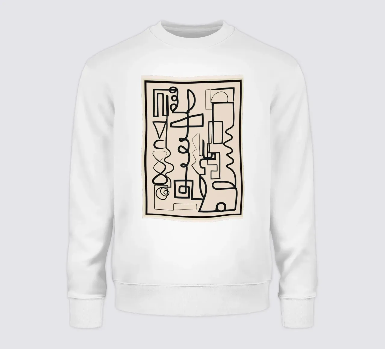 Abstract Line Movement 1 Sweatshirt von Nadjaa