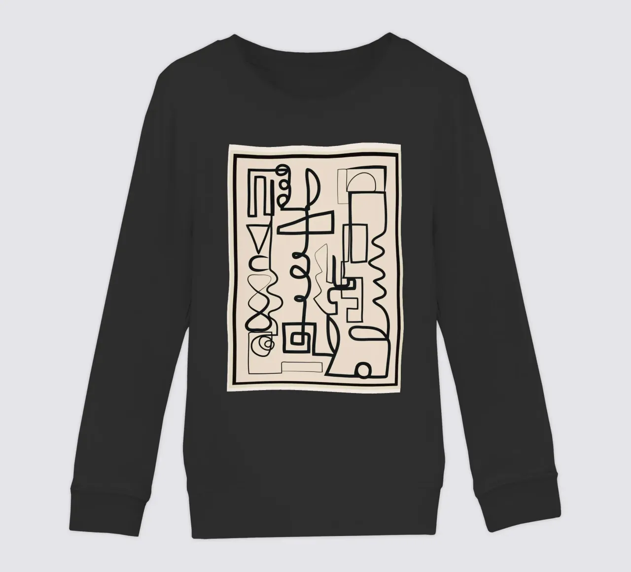 Abstract Line Movement 1 felpa bambino da Nadjaa