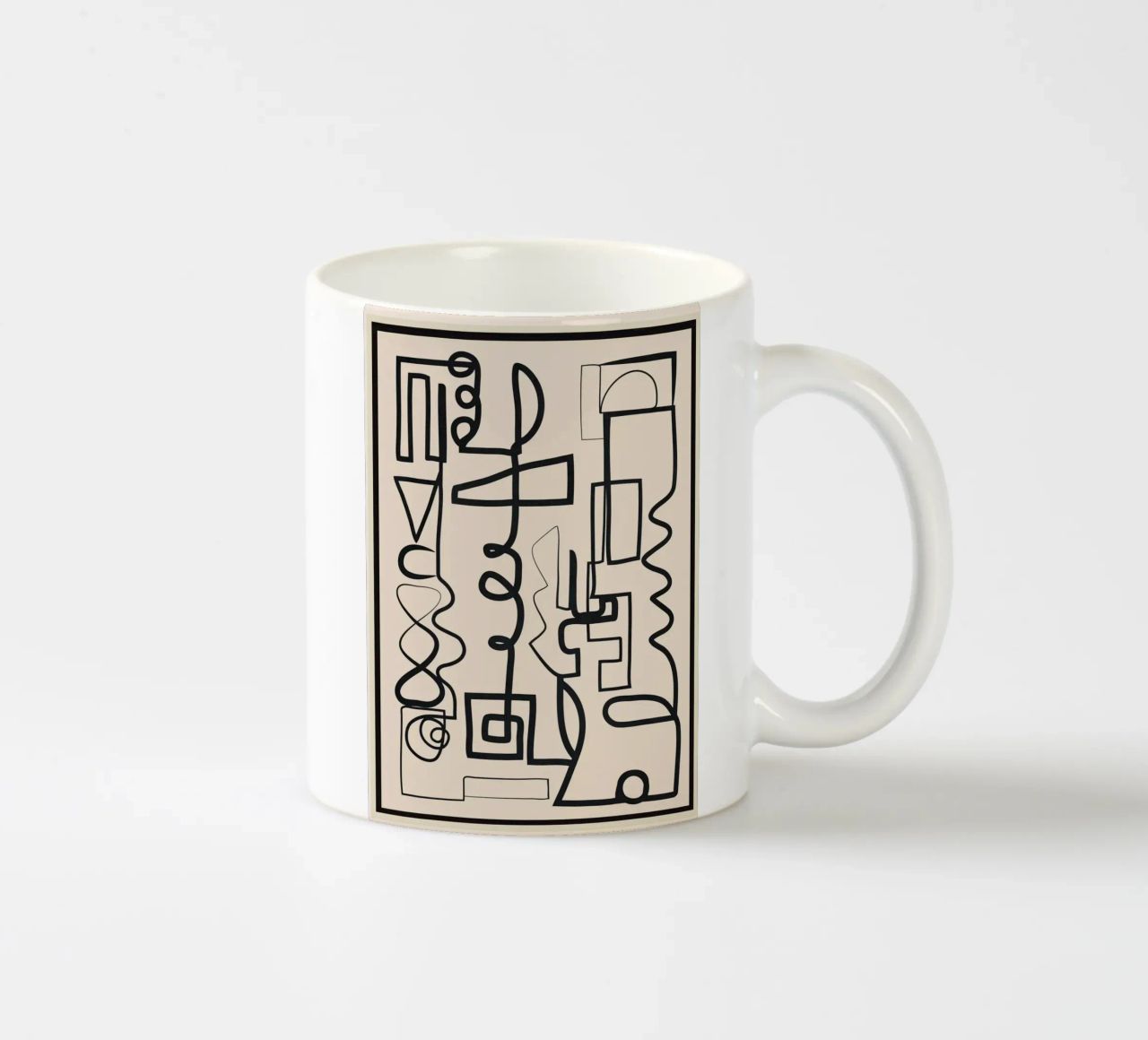 Abstract Line Movement 1 tazza in ceramica da Nadjaa