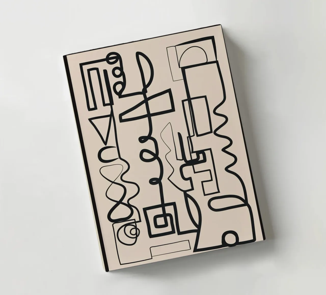 Abstract Line Movement 1 notebook by Nadjaa