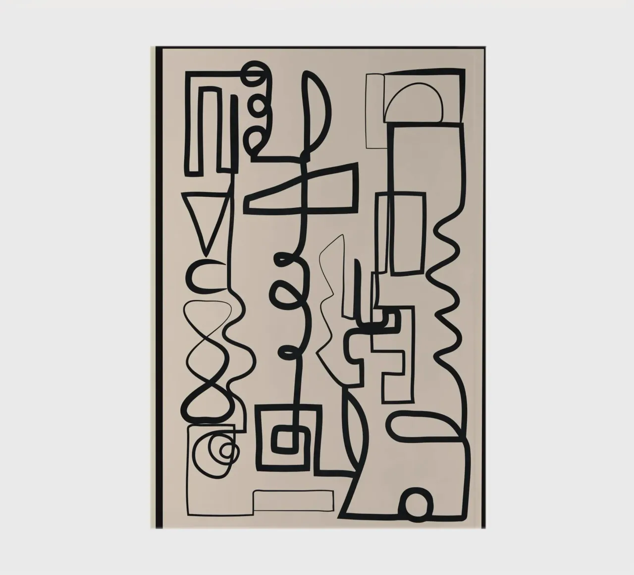 Abstract Line Movement 1 notebook by Nadjaa